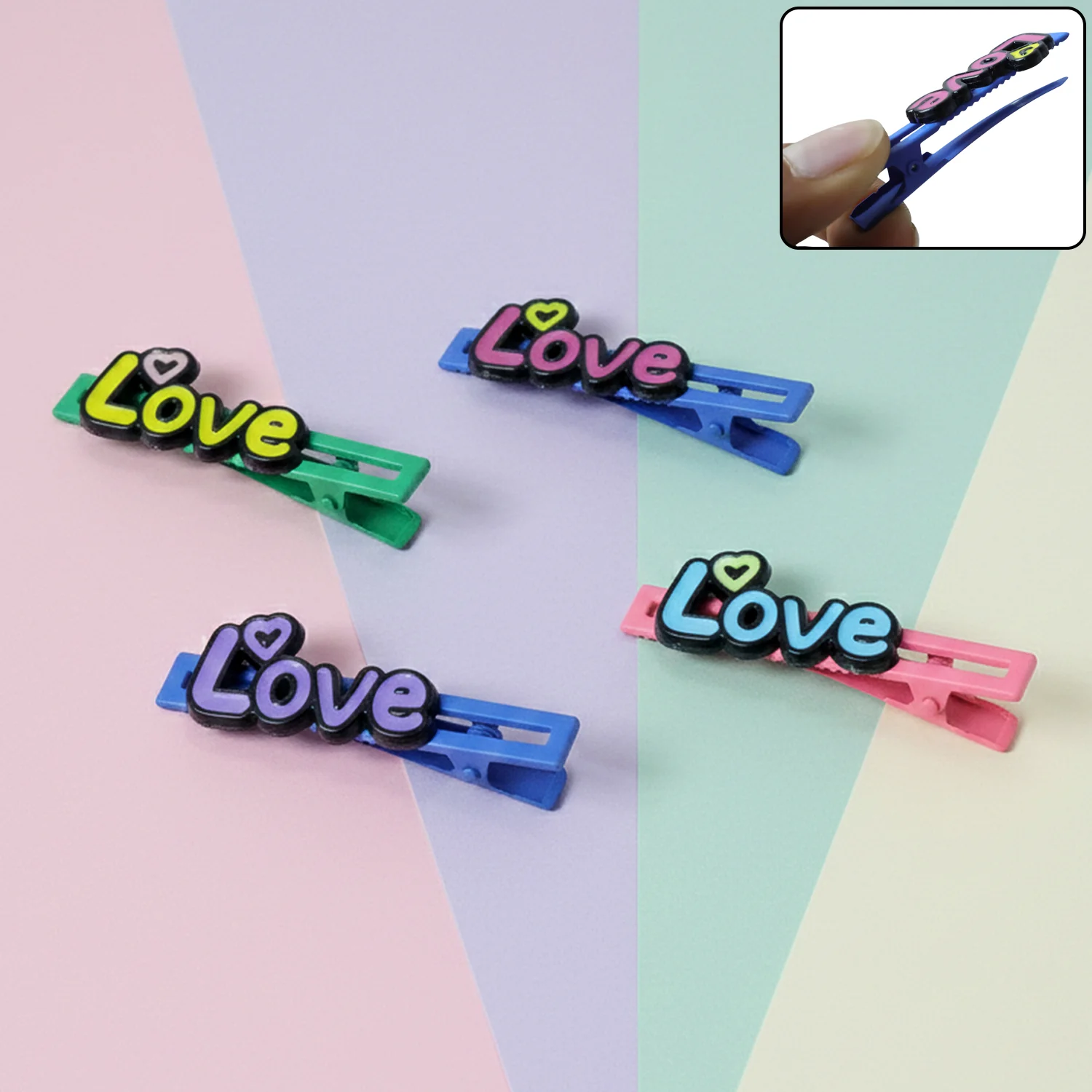 Decorative Hair Clip Set (4 Pc) - Image 7