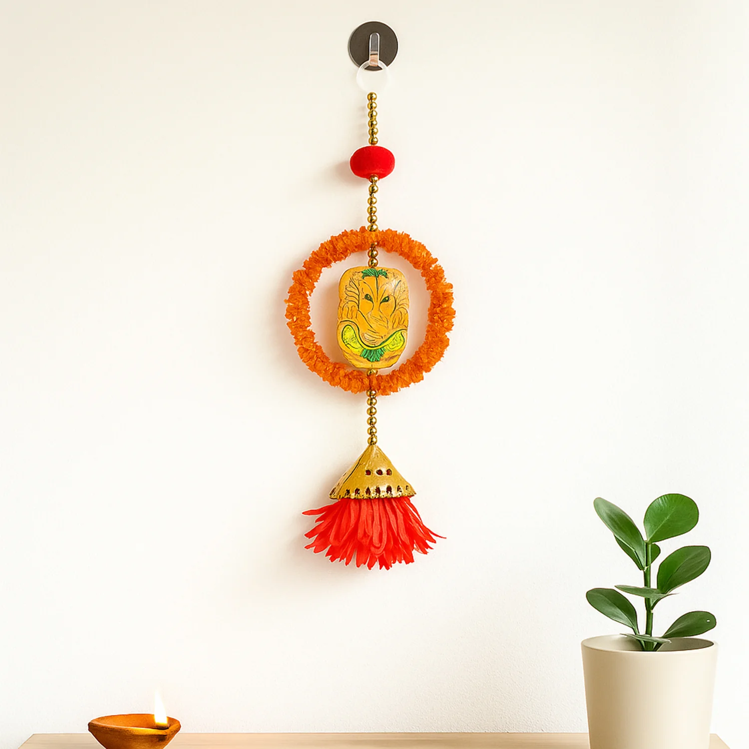 Decorative Hanging with Lord Ganesha Design - (1 Pc) - Image 7