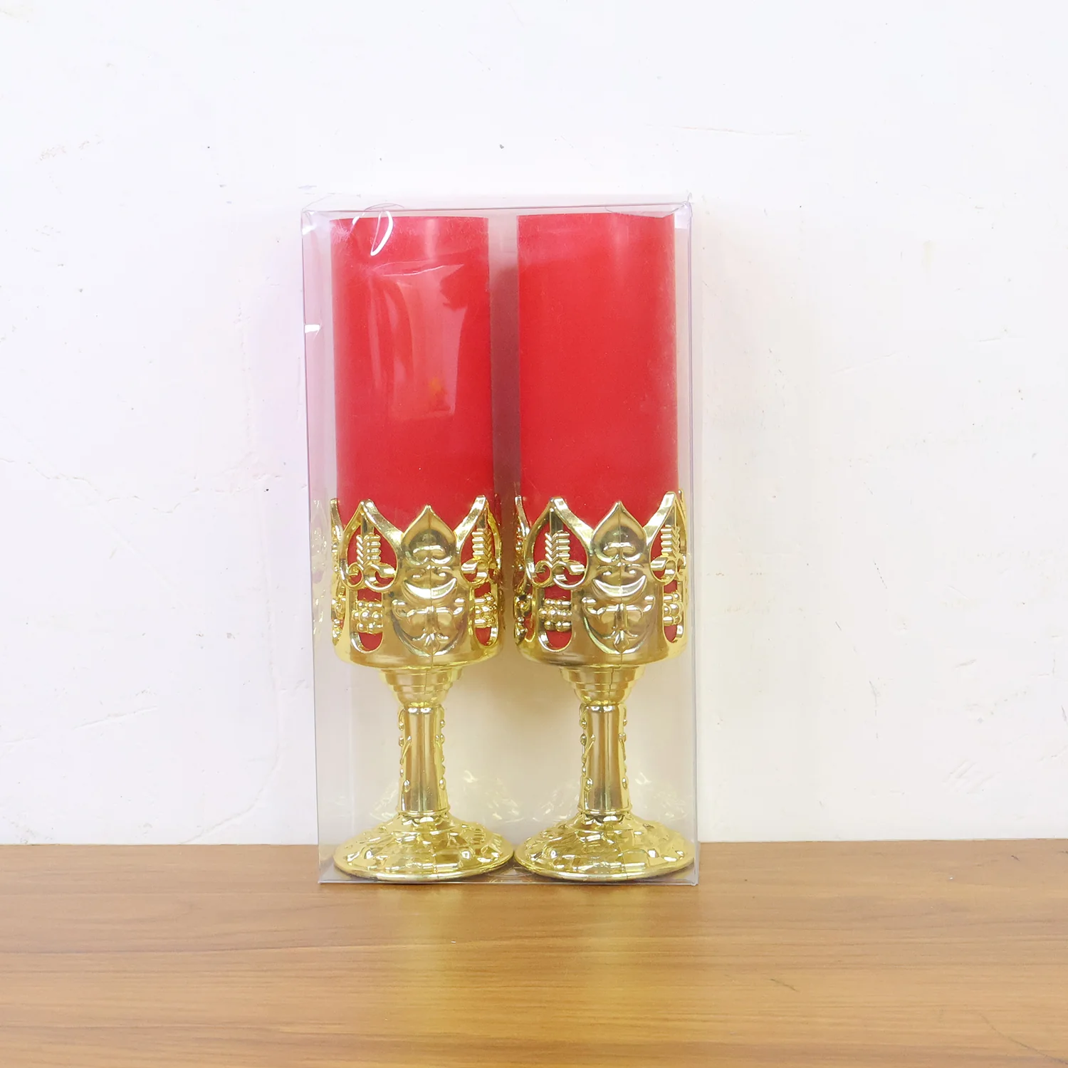 Decorative LED Candle Light Lamps with Golden Stand  (2 Pc) - Image 7