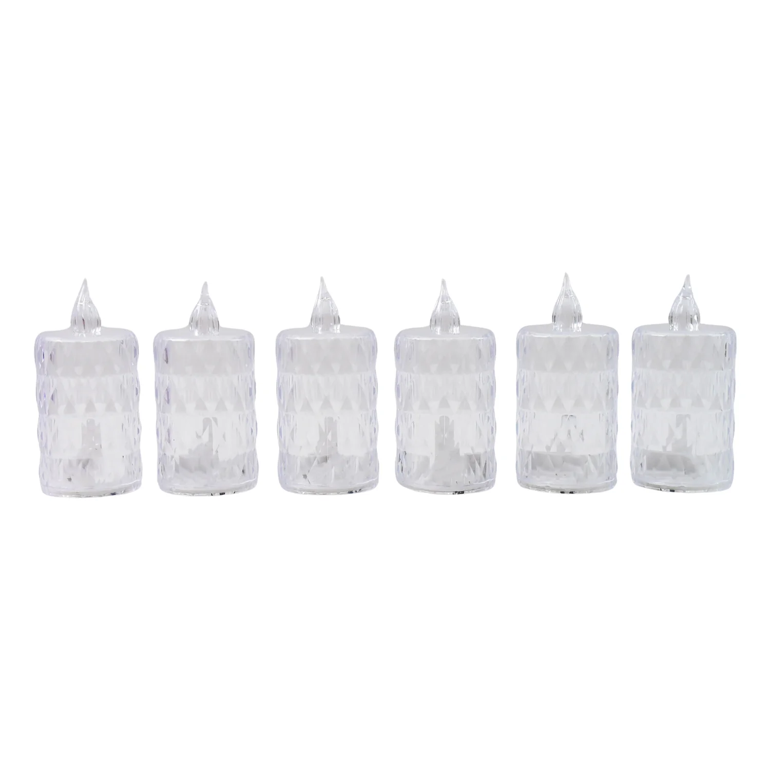 Decorative LED Crystal Flameless Candle Set (6 Pc) - Image 5