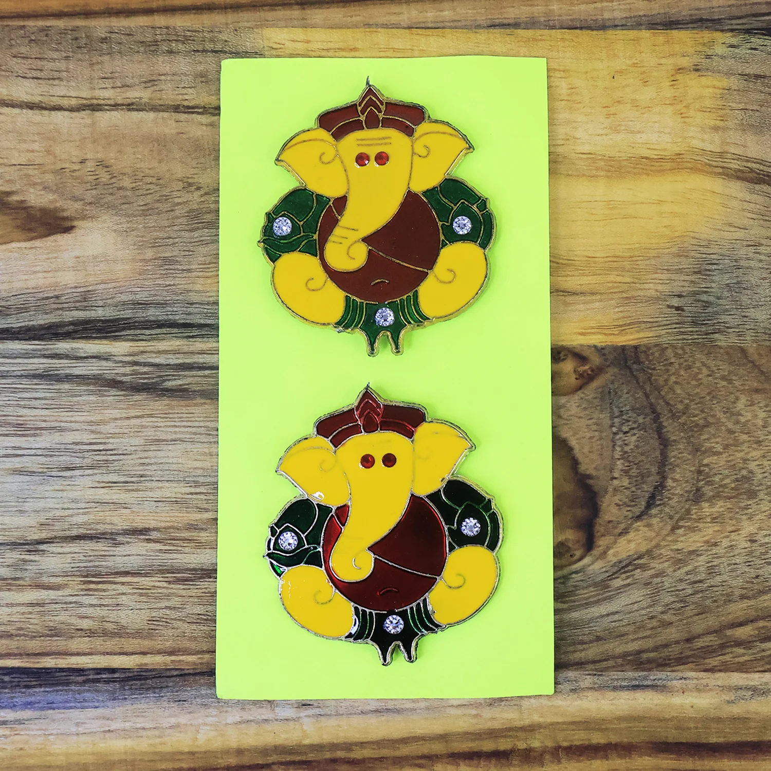 Decorative Lord Ganesha Wall Hanging Stickers (2 Pc) - Image 4