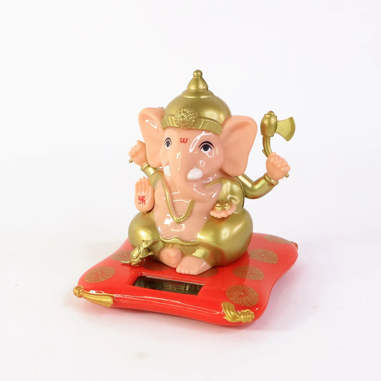 Decorative Medium Lord Ganesh Idol Decorative Statue with Solar-Powered Base (1 Pc) - Image 4