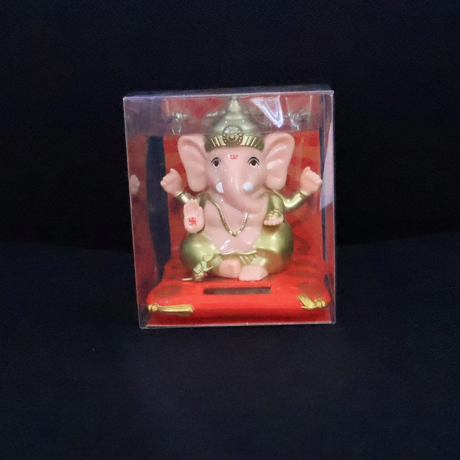Decorative Medium Lord Ganesh Idol Decorative Statue with Solar-Powered Base (1 Pc) - Image 8