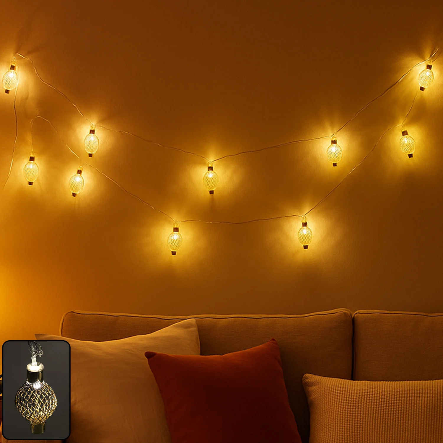 Decorative Metal Ball LED String Light (3 Meter ) - Image 6