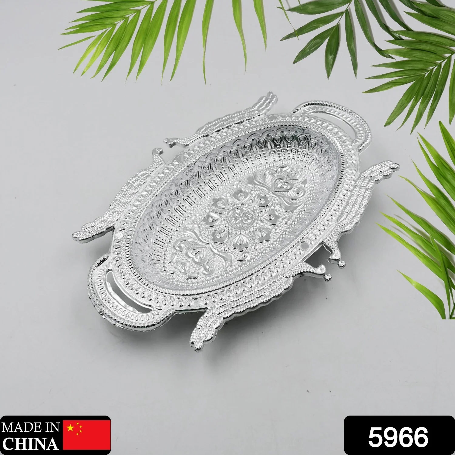 Decorative Mukhwas Serving Tray – Fancy Dry Fruit & Candy Serving Plate - Image 2