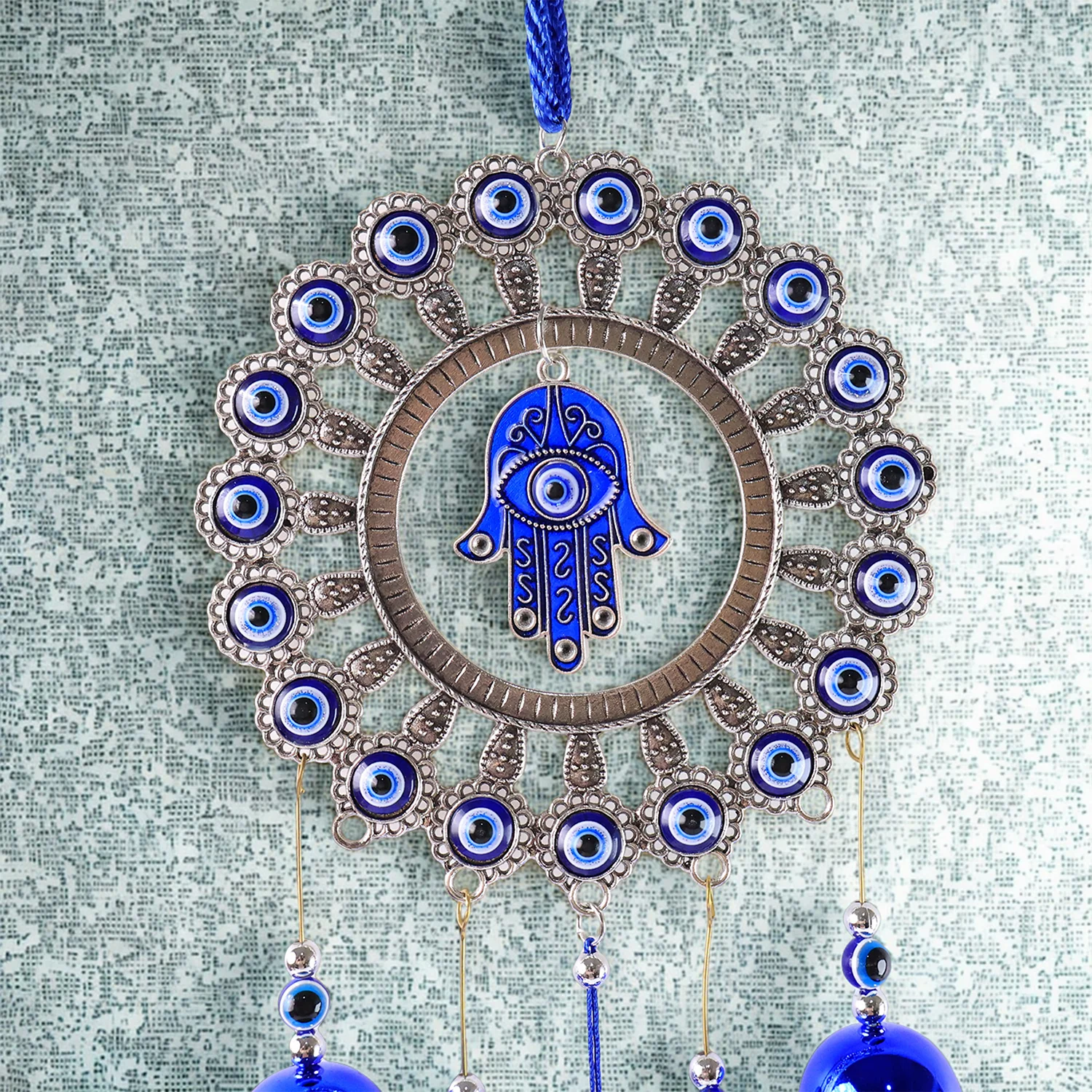 Decorative OM Evil Eye Wind Chime Wall Hanging (Mix Desin & 1 Pc) - Image 3