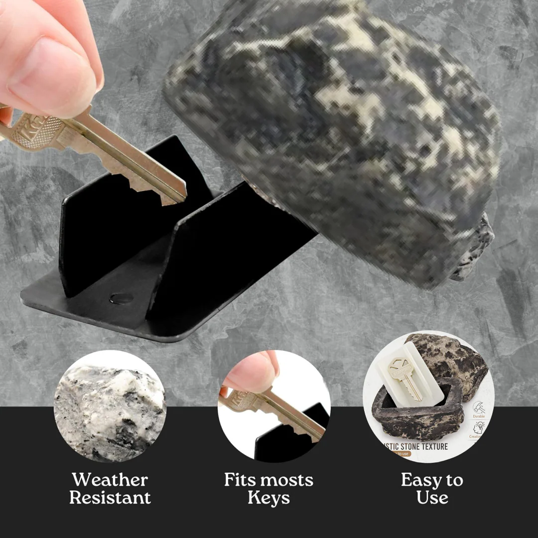 Realistic Fake Rock Key Hider – Weatherproof Outdoor Key Storage Emergencies (1 Pc) - Image 7