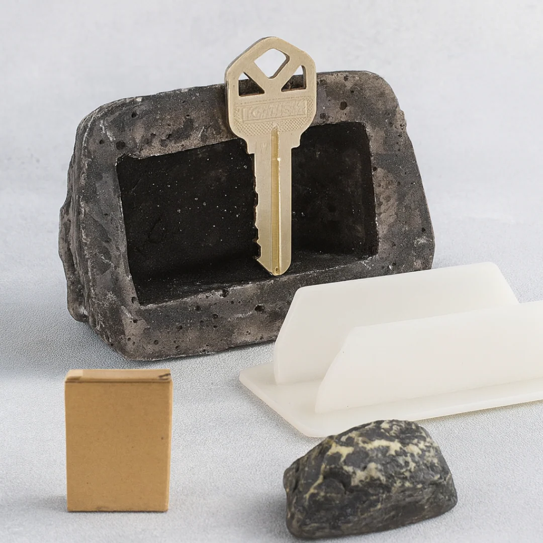 Realistic Fake Rock Key Hider – Weatherproof Outdoor Key Storage Emergencies (1 Pc) - Image 8