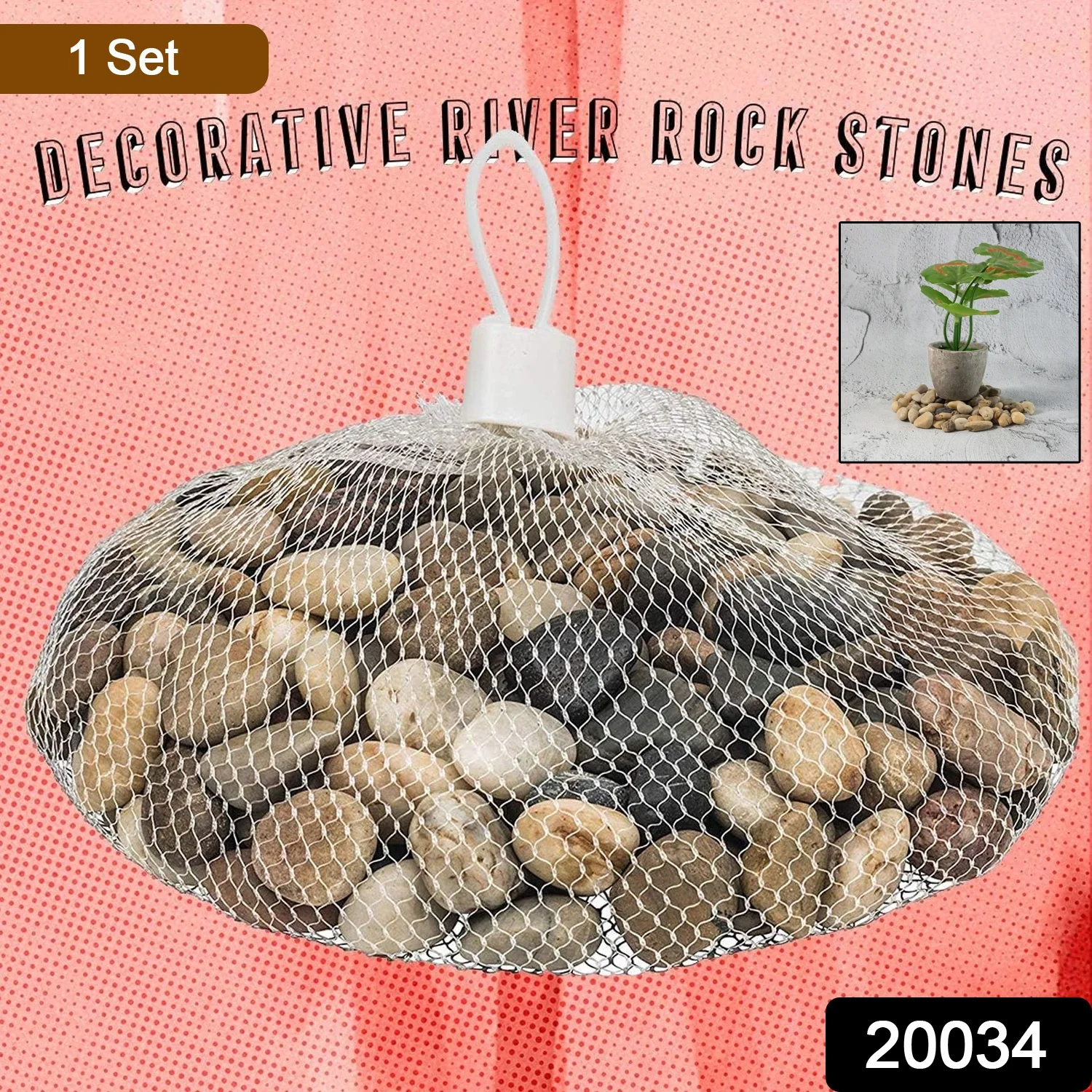 Decorative River Rock Stones (1 Set) - Image 2