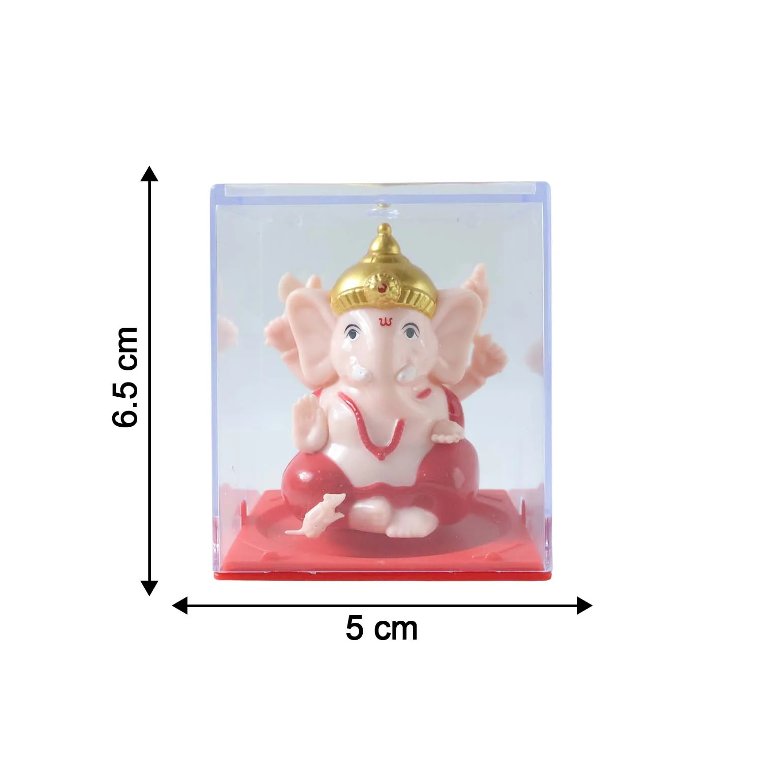 Small Hand-Moving Ganesha Idol with Rotating Hands (1 Pc) - Image 6