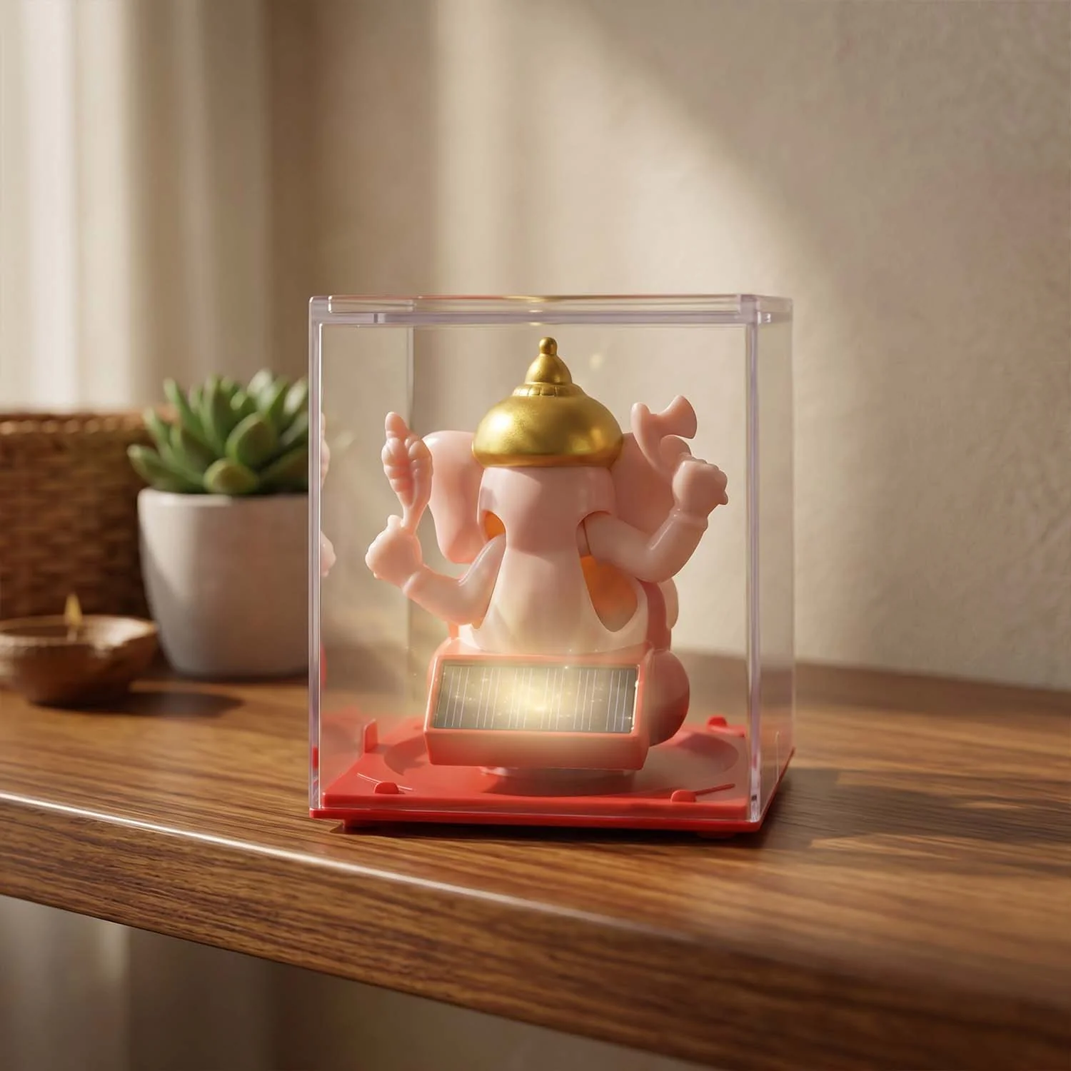 Small Hand-Moving Ganesha Idol with Rotating Hands (1 Pc) - Image 9