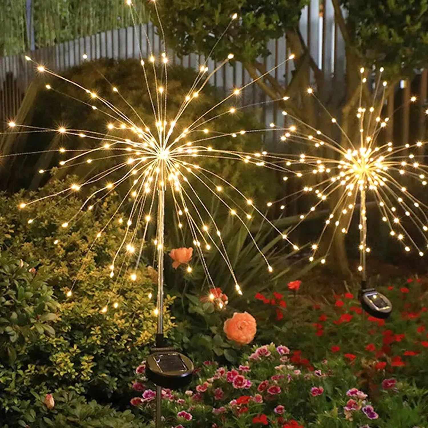 Decorative Solar Firework LED Garden Lights (2 Pc) - Image 5