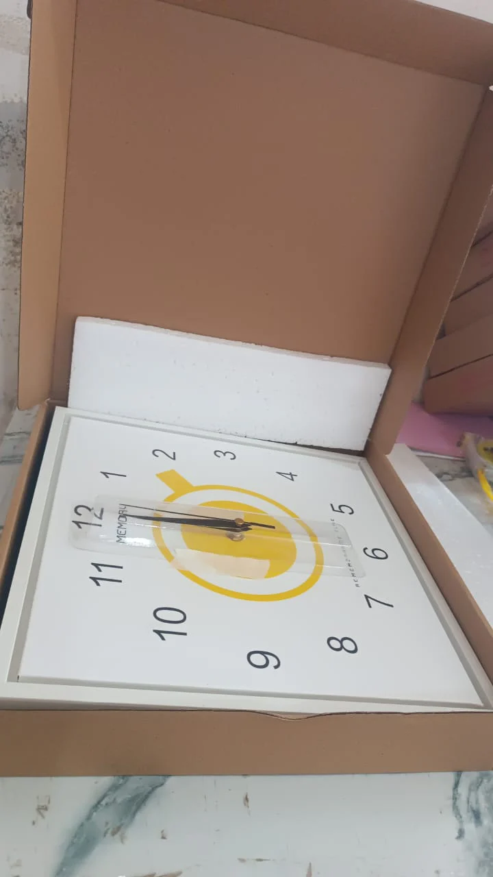 Decorative Square Wall Clock Battery Operated – 1 Pc - Image 8