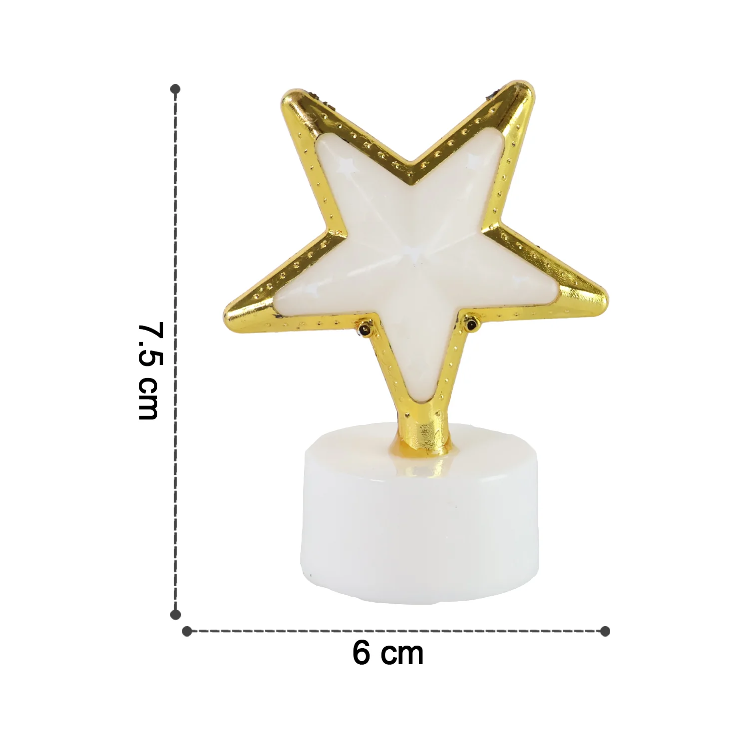 Decorative Star Shaped Flameless LED Candles (4 Pc) - Image 4