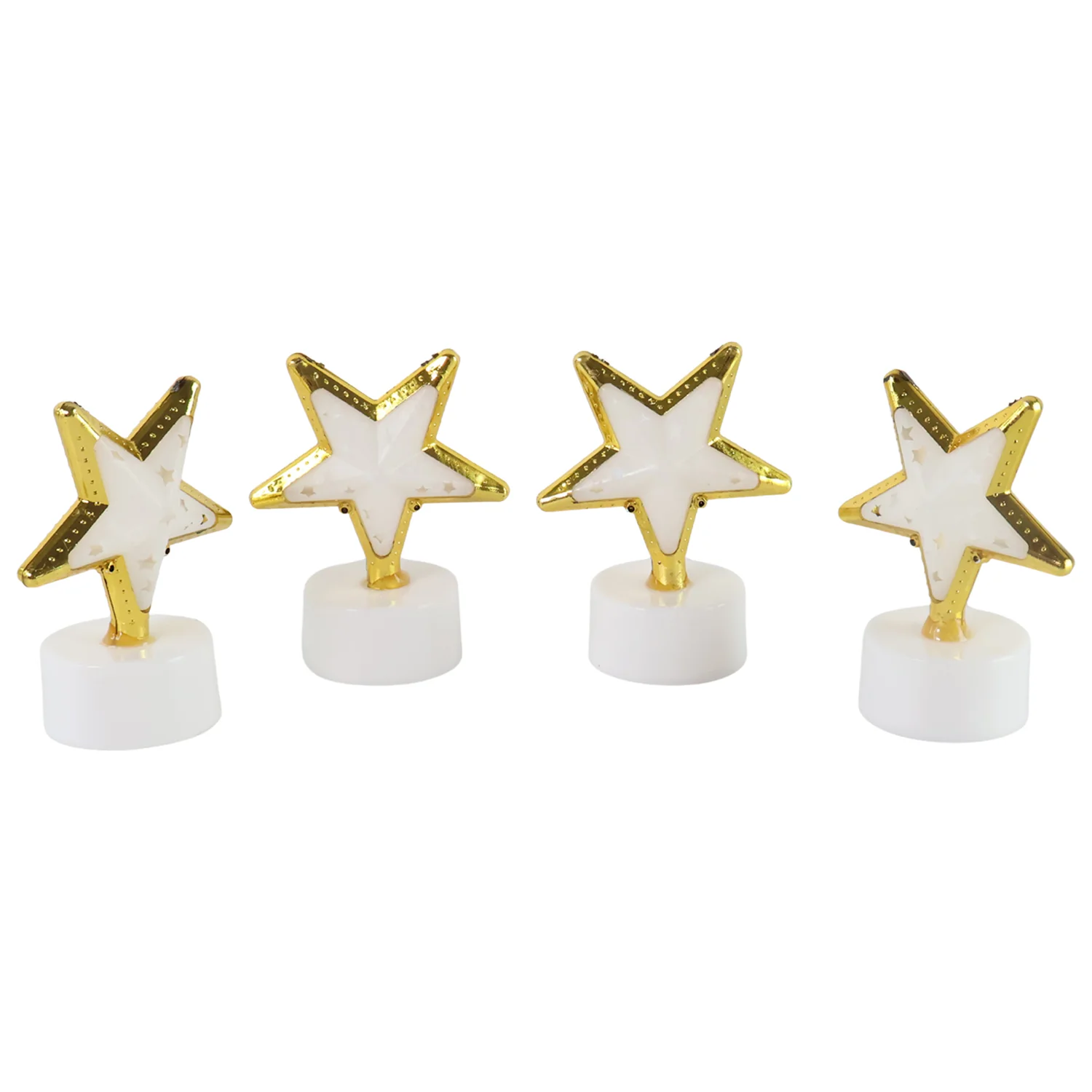 Decorative Star Shaped Flameless LED Candles (4 Pc) - Image 5