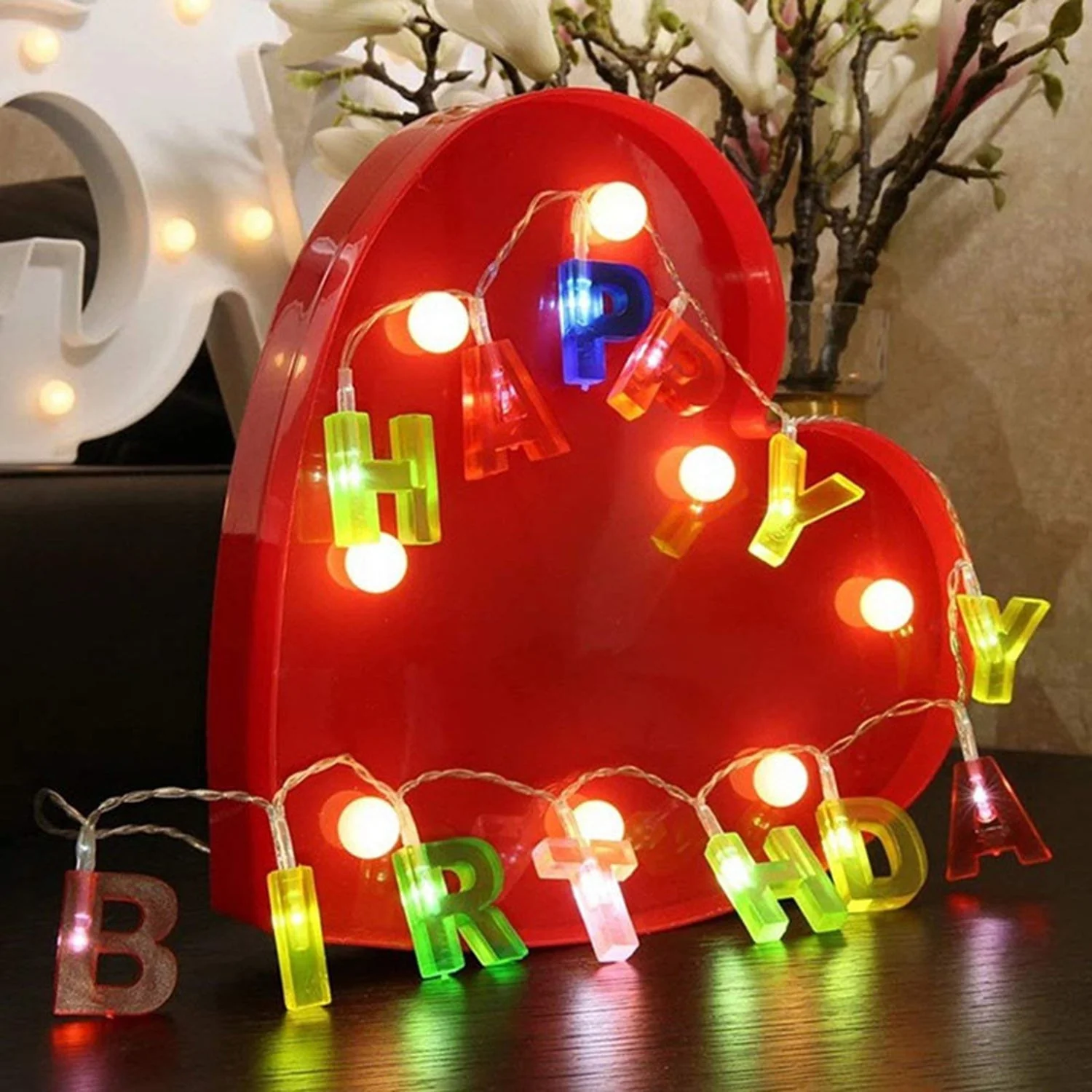 Decoratives 13 LED Letter Battery Operated String Lights - Image 6