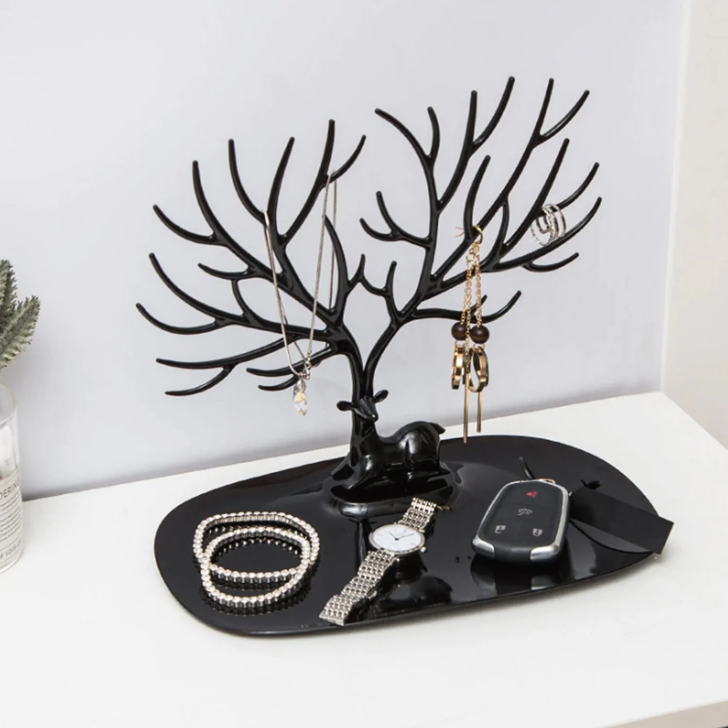 Deer Shaped Jewellery Display Holder Earring Necklace Holder Organiser (1Pc Only) - Image 6