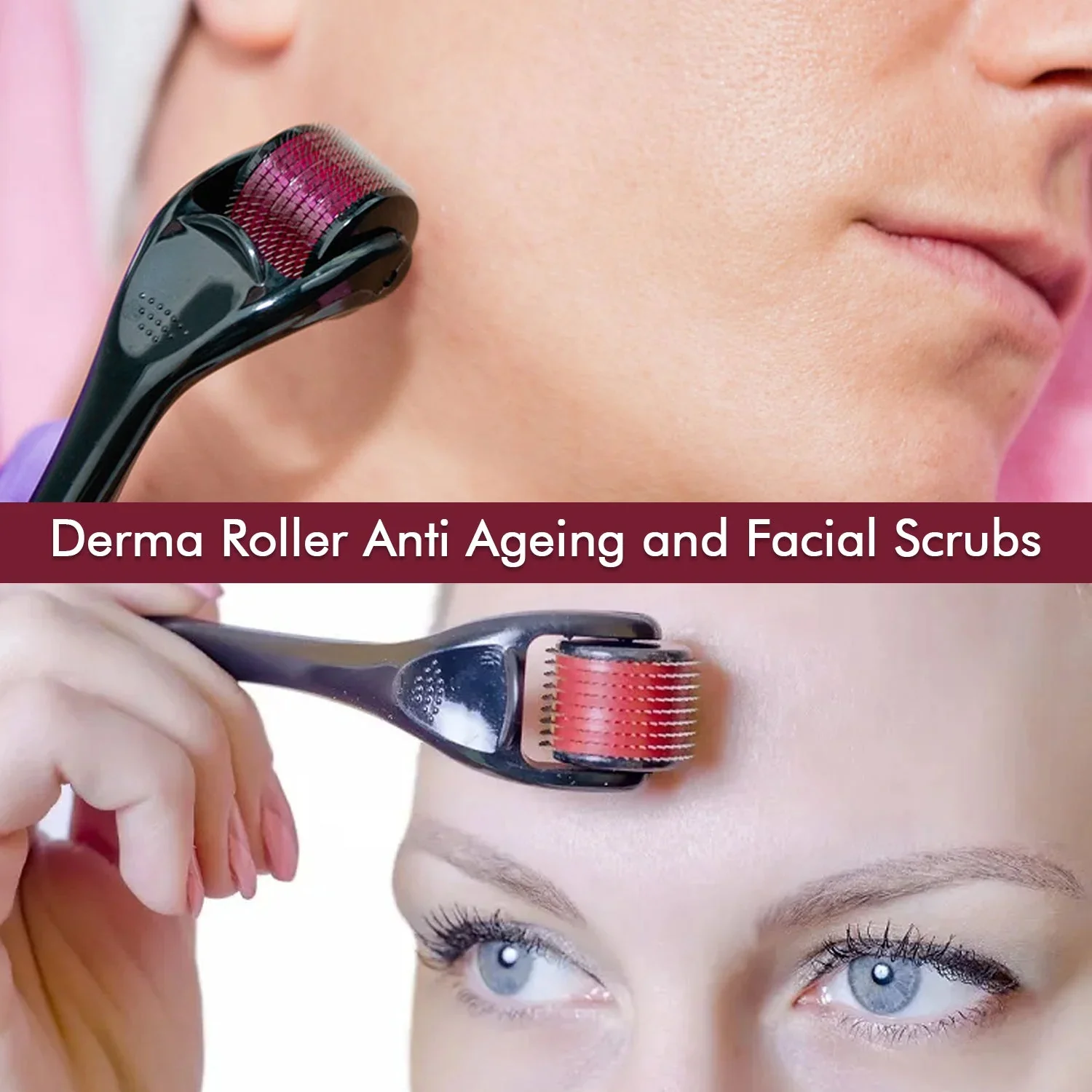 Derma Roller Anti Ageing Facial Scrubs & Polishes Scar Removal Hair Regrowth (2 MM) - Image 10