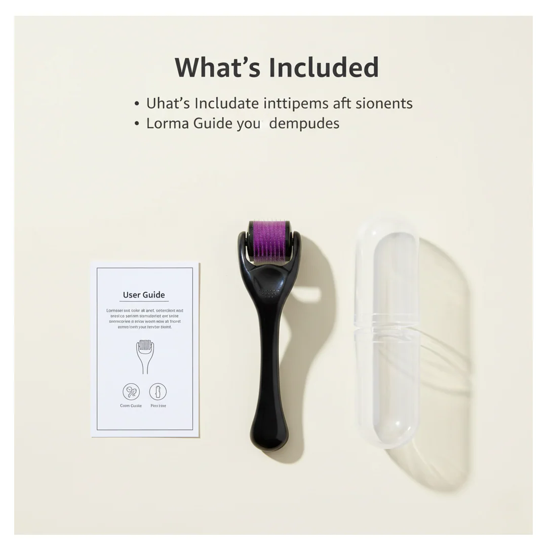 Derma Roller Anti Ageing Facial Scrubs & Polishes Scar Removal Hair Regrowth (0.75mm) - Image 4