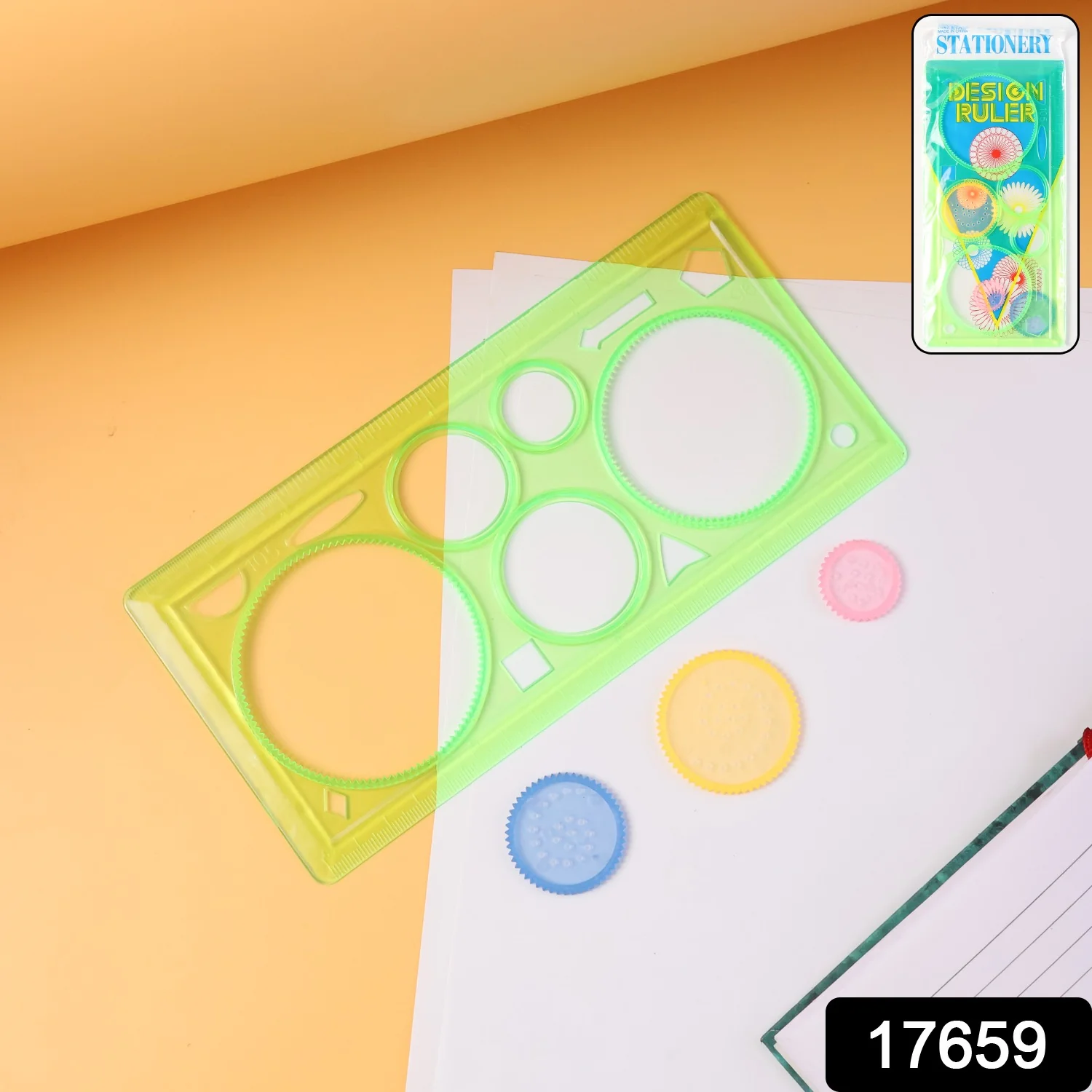 Design Ruler Spirograph Geometry Stencil Set - Image 2