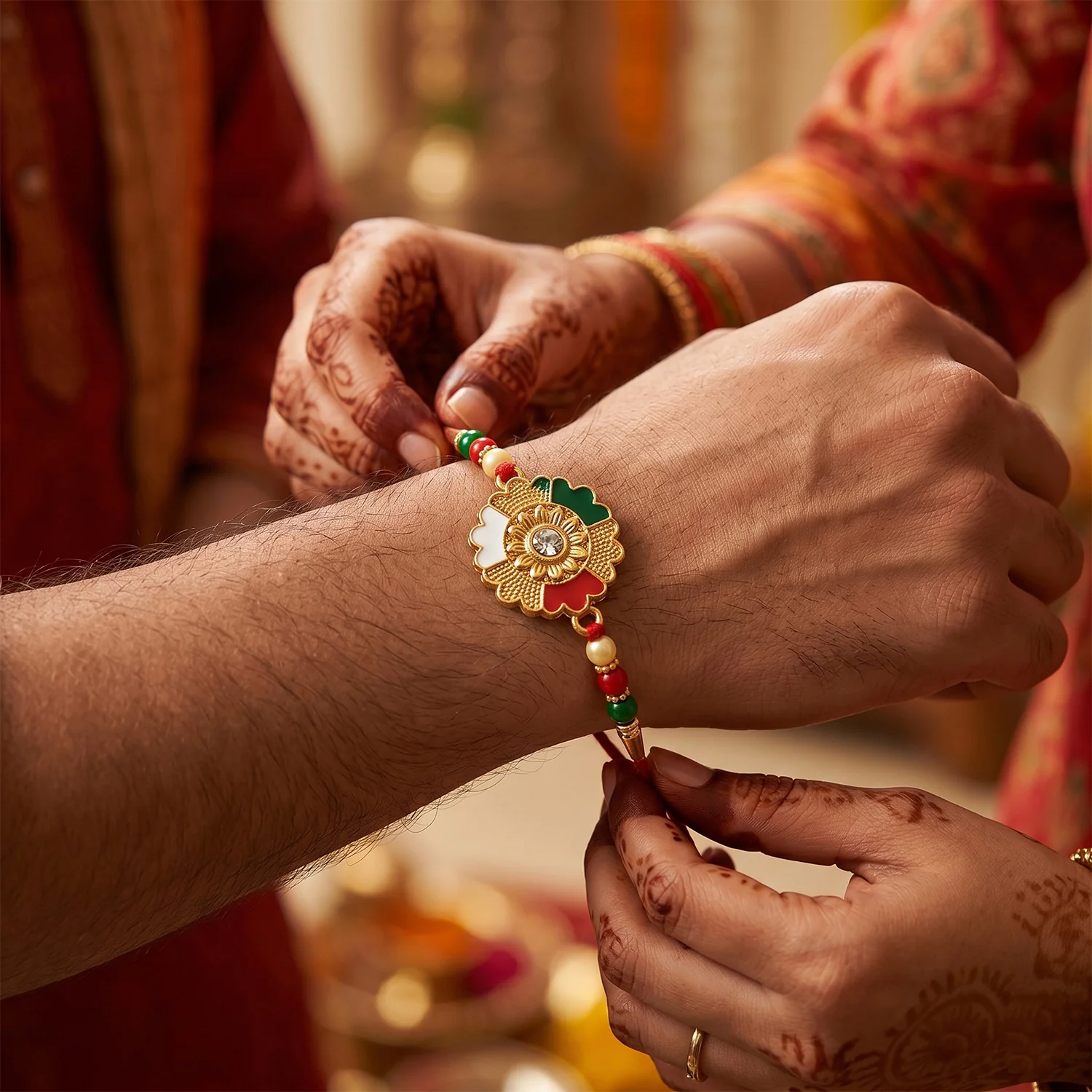 Designer Rakhi for Brother (1 Pc) - Image 4