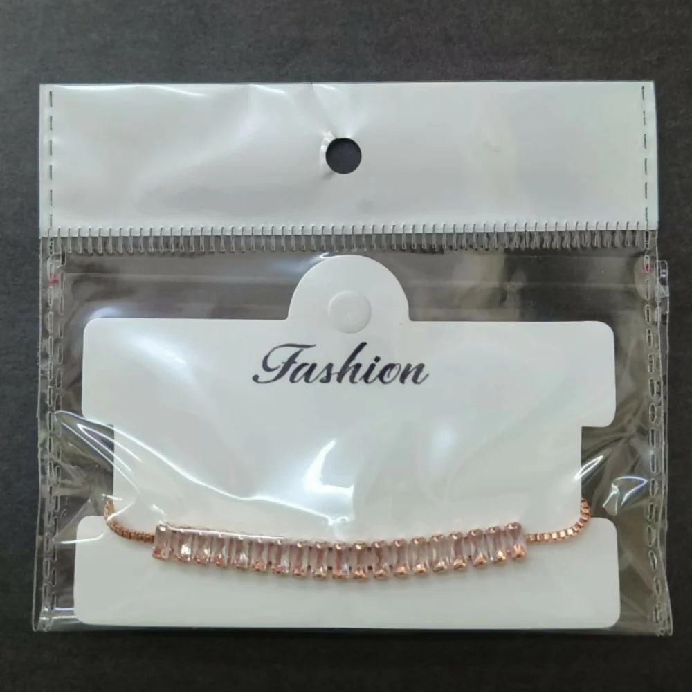Designer Rose Gold Finish American Diamond Bracelet - Image 3