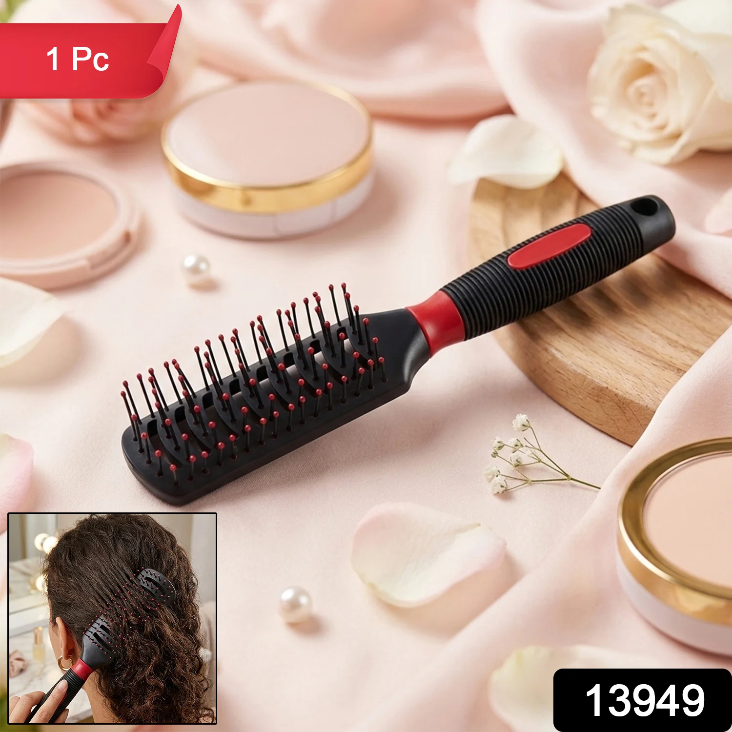 Professional Hair Styling Detangling Soft Hair Comb 1 Pc - Image 2