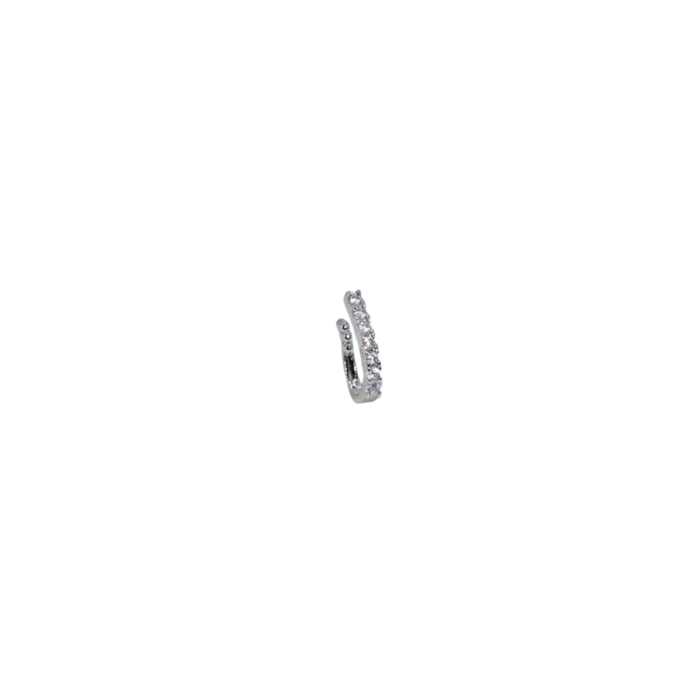 Diamond Cluster Clip-On Nose Ring | CZ Stone Non-Piercing Nath Combo Pack of 2 - Image 3