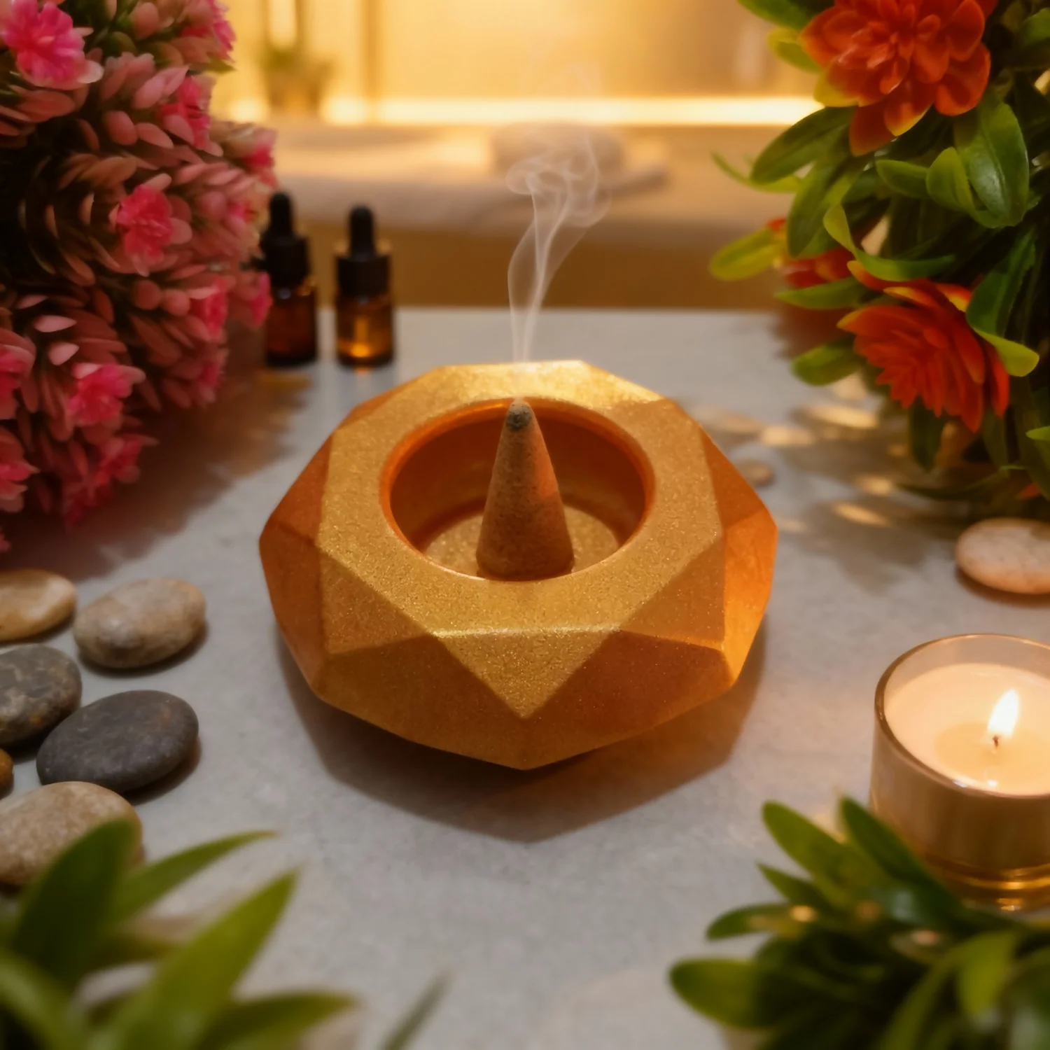 Diamond Decorative Diya Multi-Purpose Tealight Candle Holder - Image 7