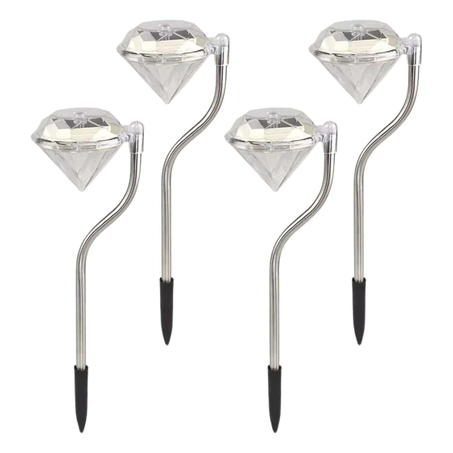Diamond Shaped Solar Garden Lights (4 Pc) - Image 5