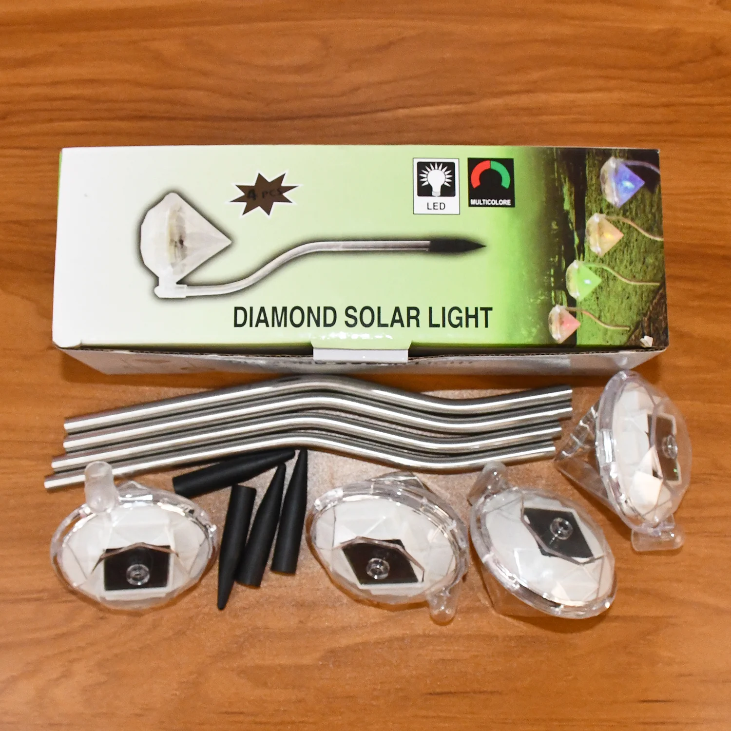 Diamond Shaped Solar Garden Lights (4 Pc) - Image 7