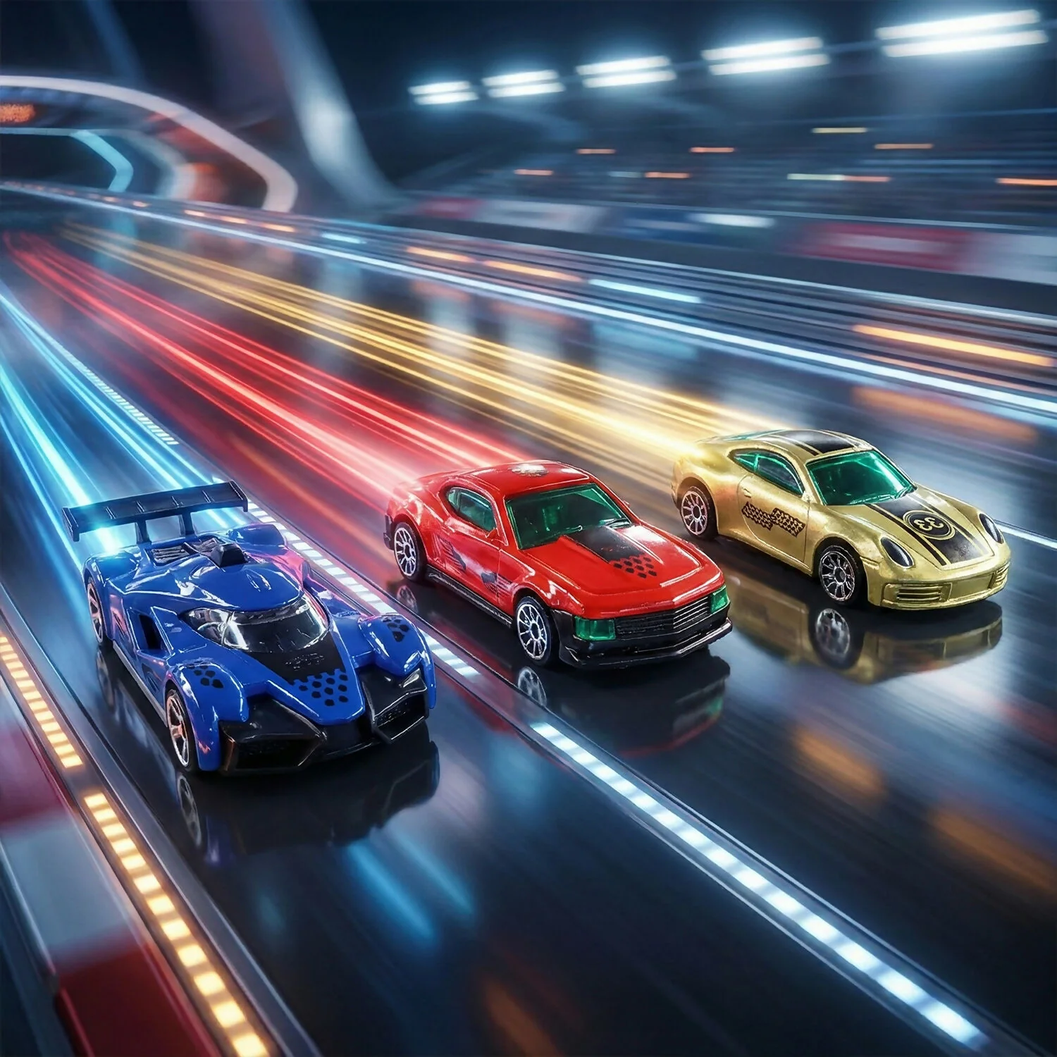 Die-Cast Racing Car Trio Set – High-Speed Mini Metal Cars for Kids (Pack of 3) - Image 3