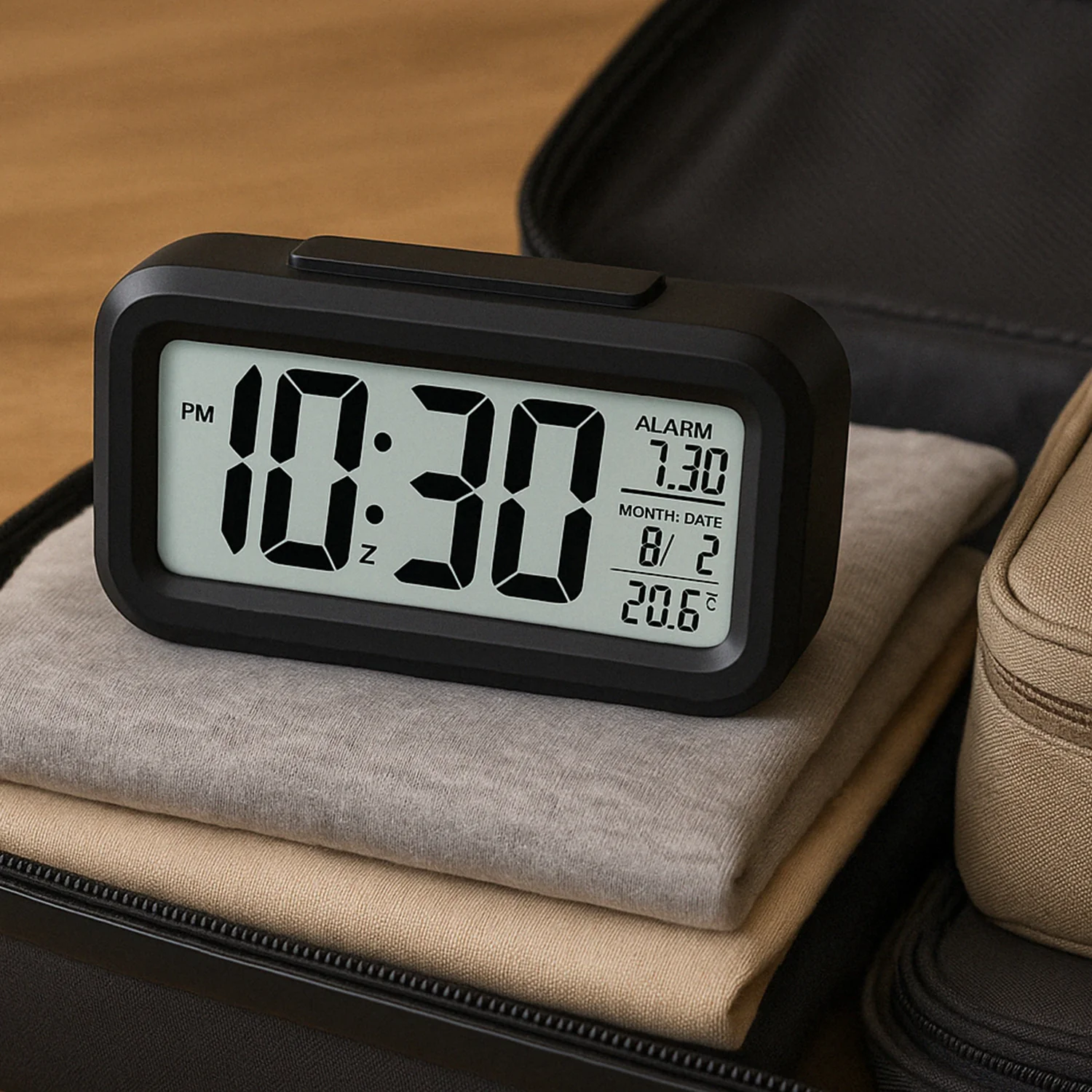 Digital LCD Alarm Clock with Backlight (1 Pc) - Image 4