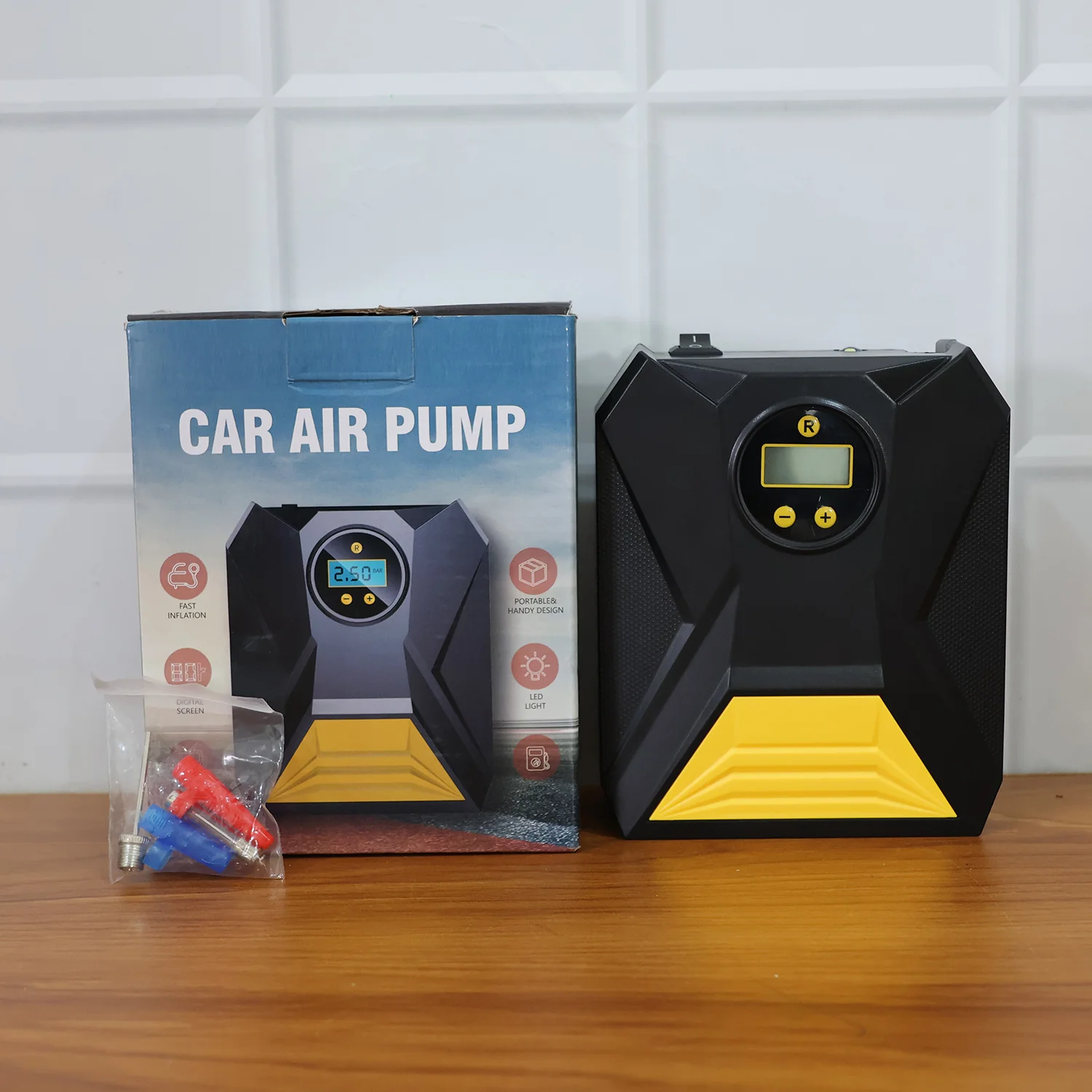 Mini Digital Portable Car Tyre Air Compressor - (1 Pc) - Image 10
