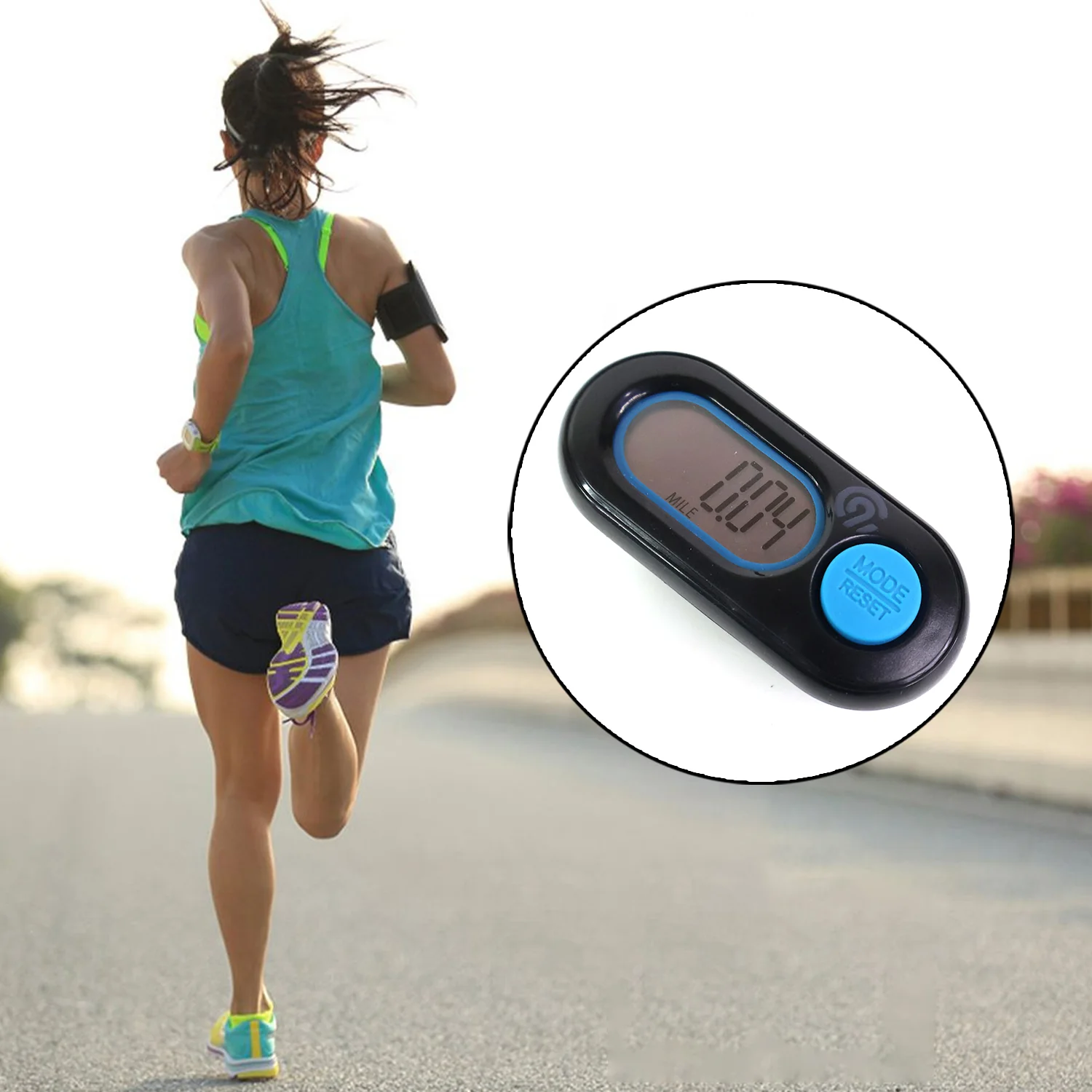 Digital Step & Distance Pedometer with LCD Display (1 Pc) - Image 6