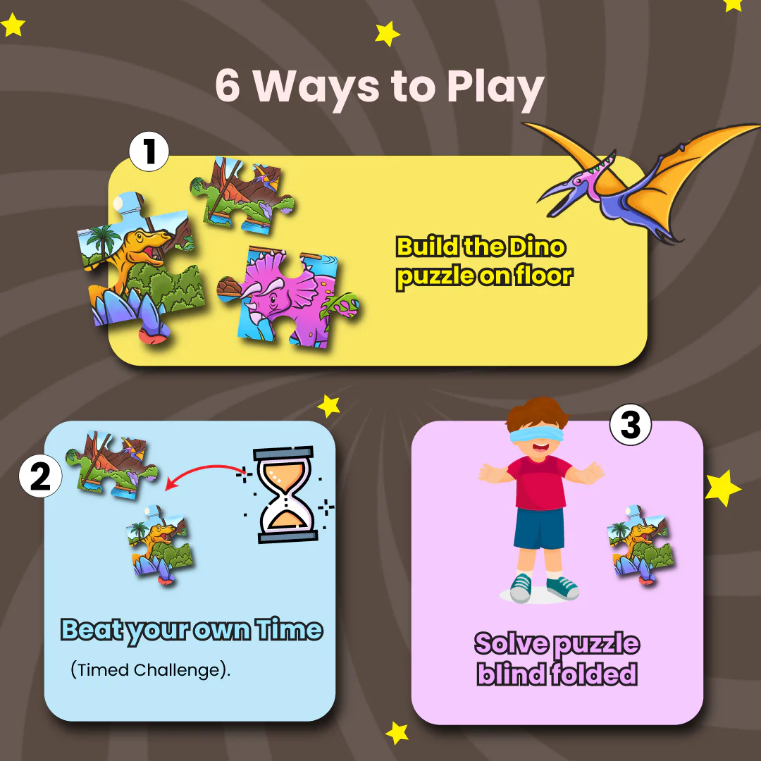 DINO PUZZLE THE LAST EGG - AGE 3+ (36 PUZZLE PIECES) MDF PUZZLE SERIES - Image 4