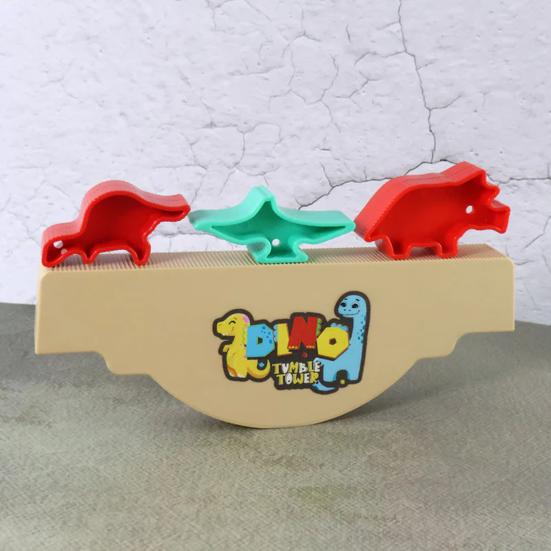 Dino Tumble Tower Balancing Game – Fun Dinosaur Stacking Toy for Kids - Image 7