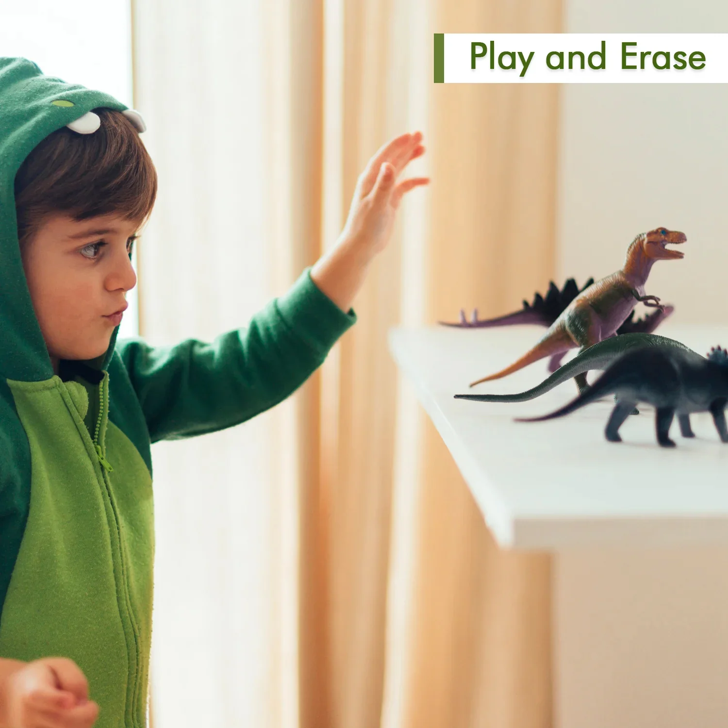 7 Piece Dinosaur Shaped Erasers for Kids - Animal Erasers, 3D Puzzle - Image 6