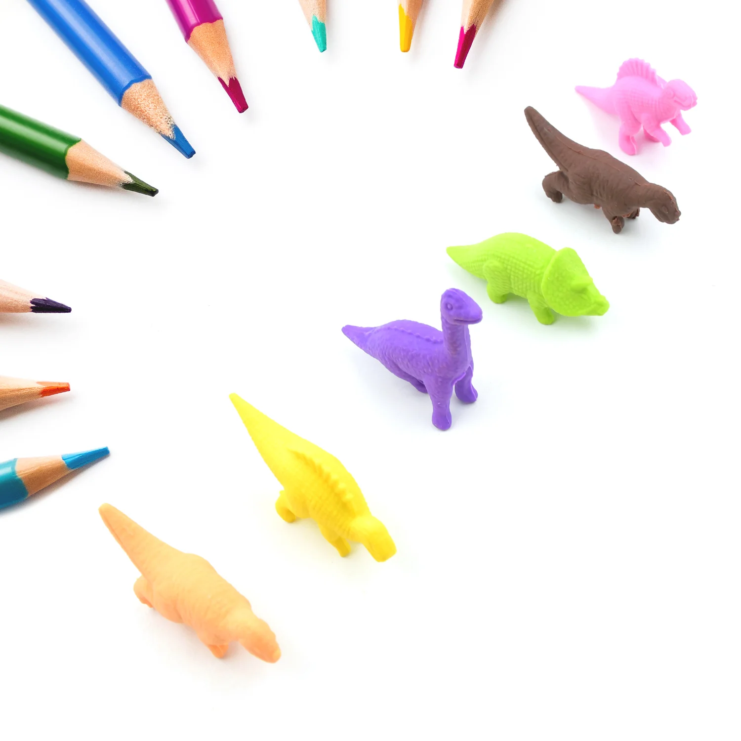 Dinosaur Shaped Erasers, 3D Puzzle Erasers (6 Pcs Set) - Image 3