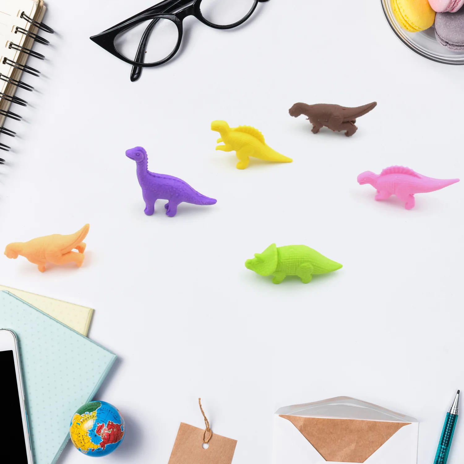 Dinosaur Shaped Erasers, 3D Puzzle Erasers (6 Pcs Set) - Image 6