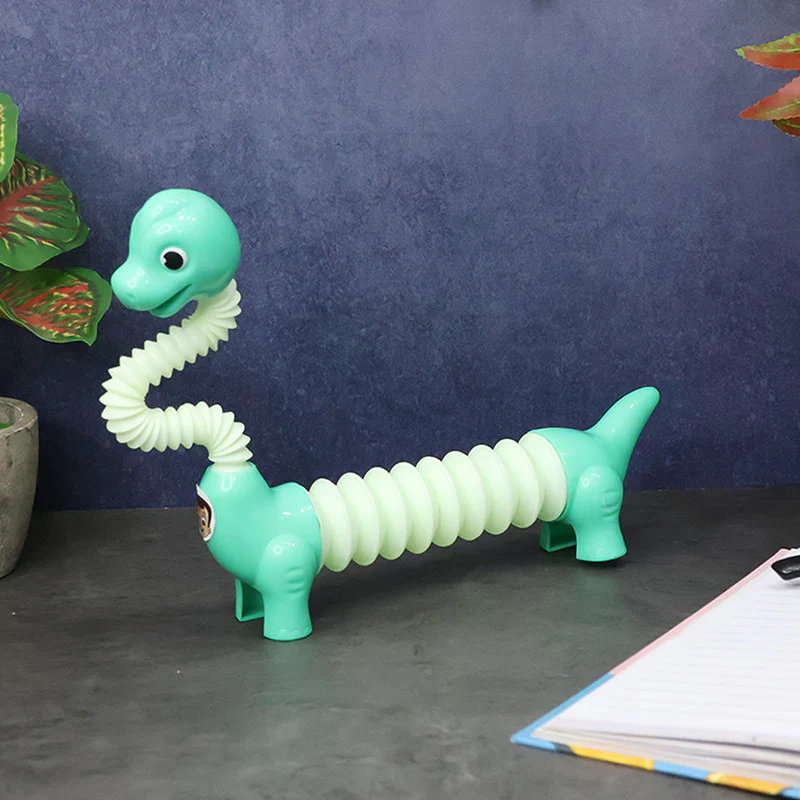 Dinosaur Shaped Pop Tube Toy – Stretchable, Bendable Stress Relief Fidget for Kids - Image 2
