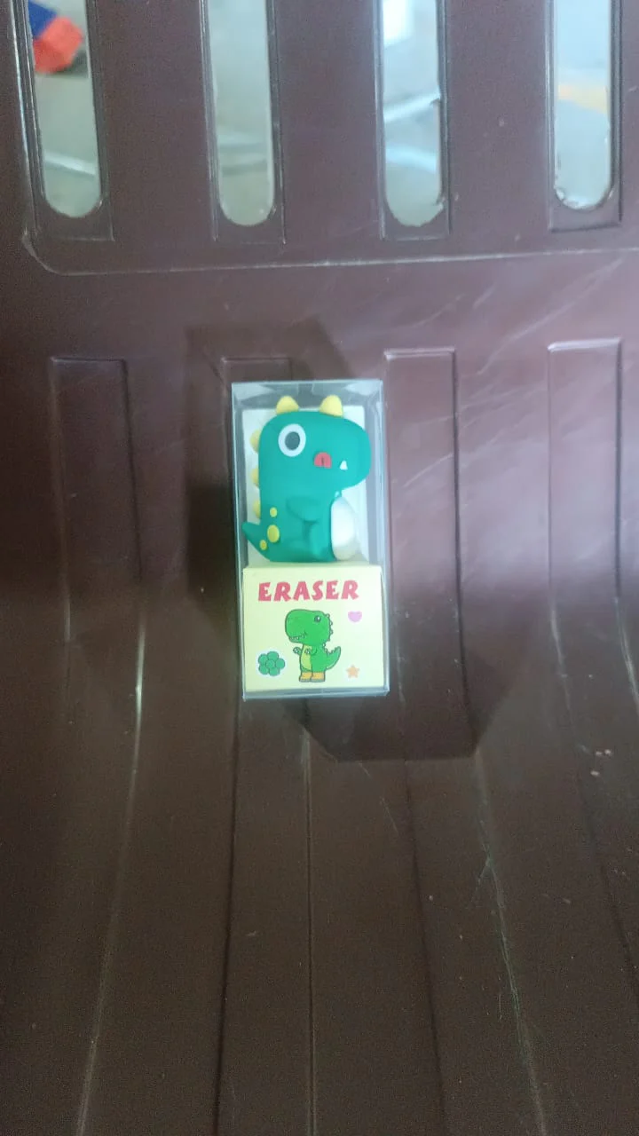 Dinosaur 2 in 1 Cute Eraser with Pencil Sharpener (1 Pc) - Image 7
