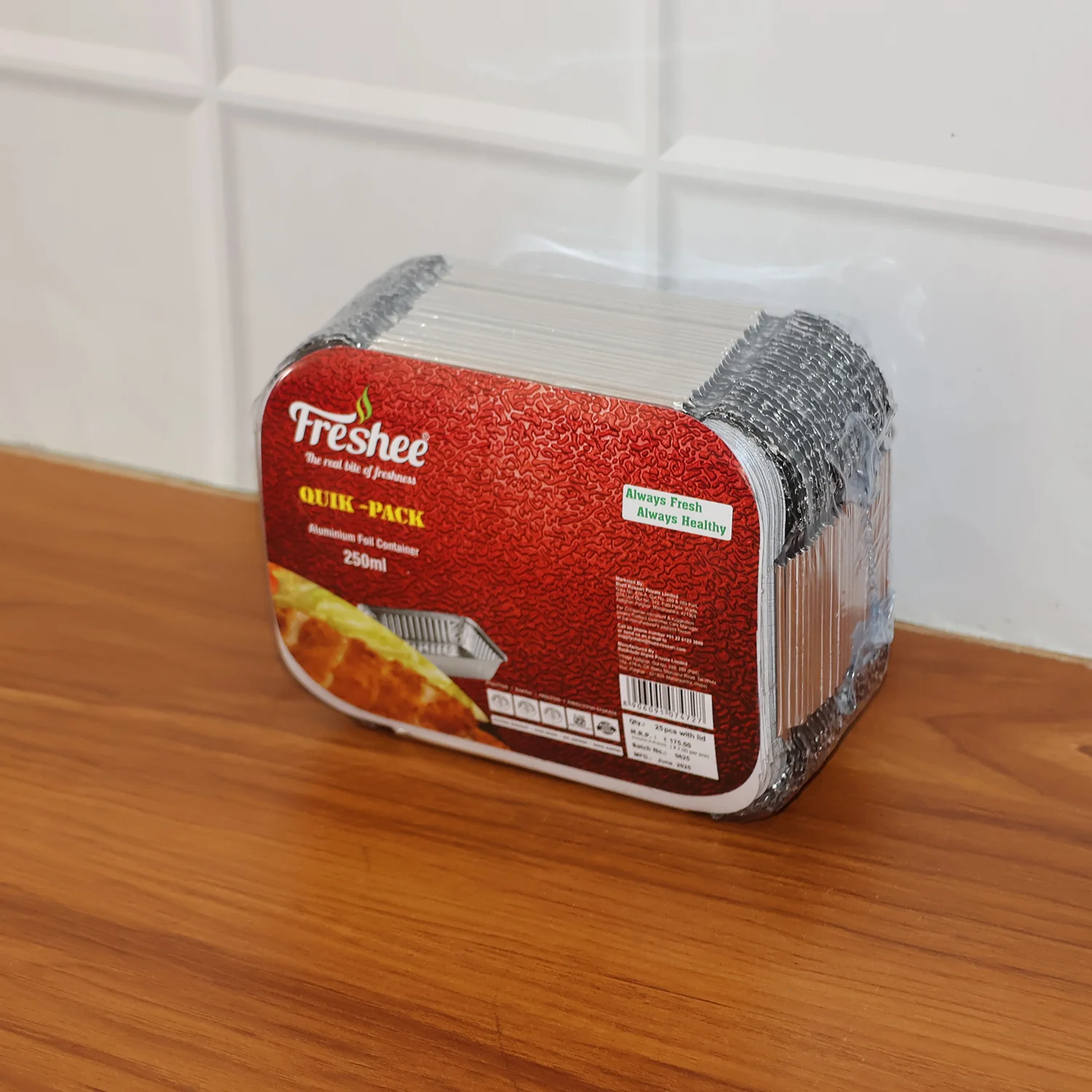 Disposable Aluminium Food Containers with Lids – 250 ml Capacity (Pack of 25) - Image 9