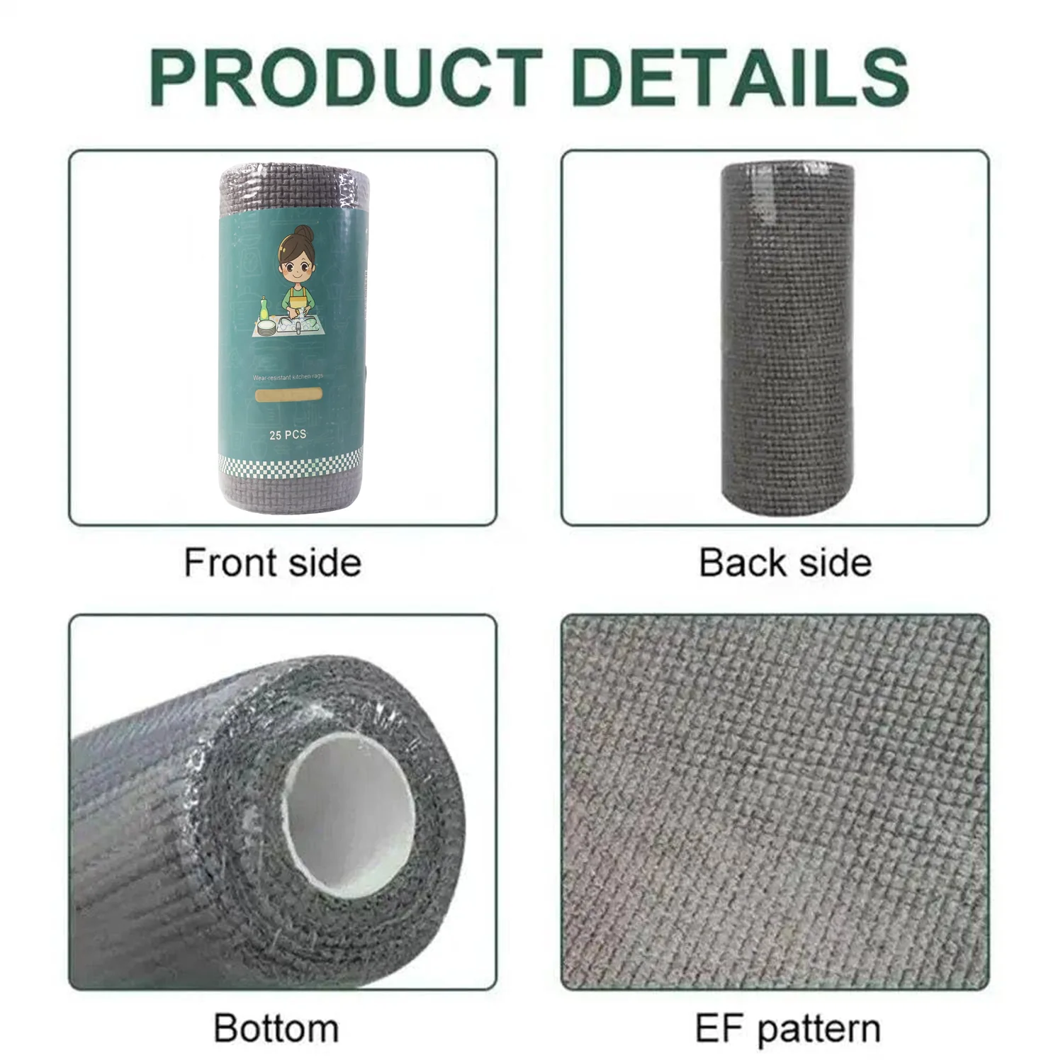 Disposable Cleaning Cloth Roll – 25 Sheets (20x20 cm) - Image 8