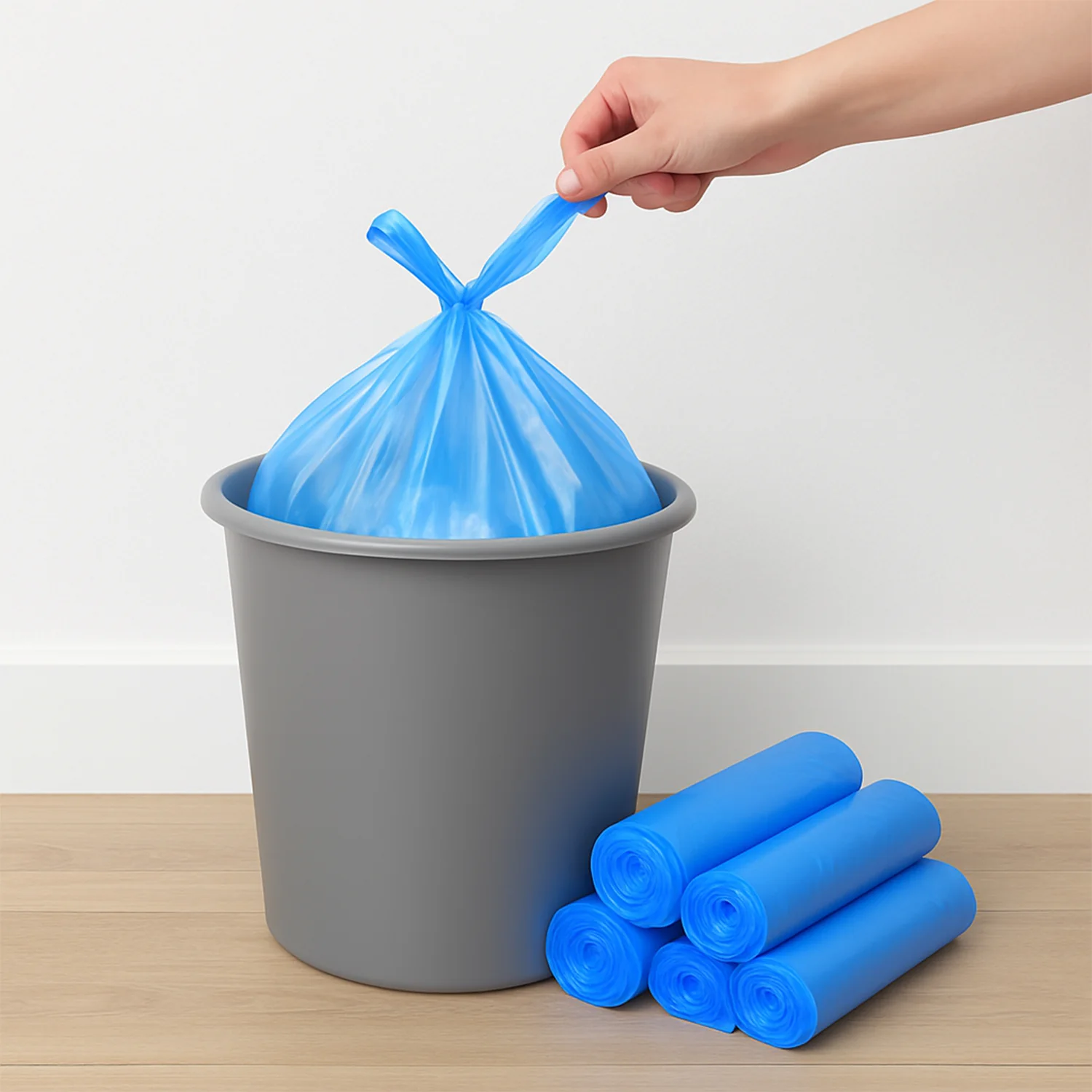 Disposable Garbage Bags 55 x 40 cm (5 Pc) - Image 3