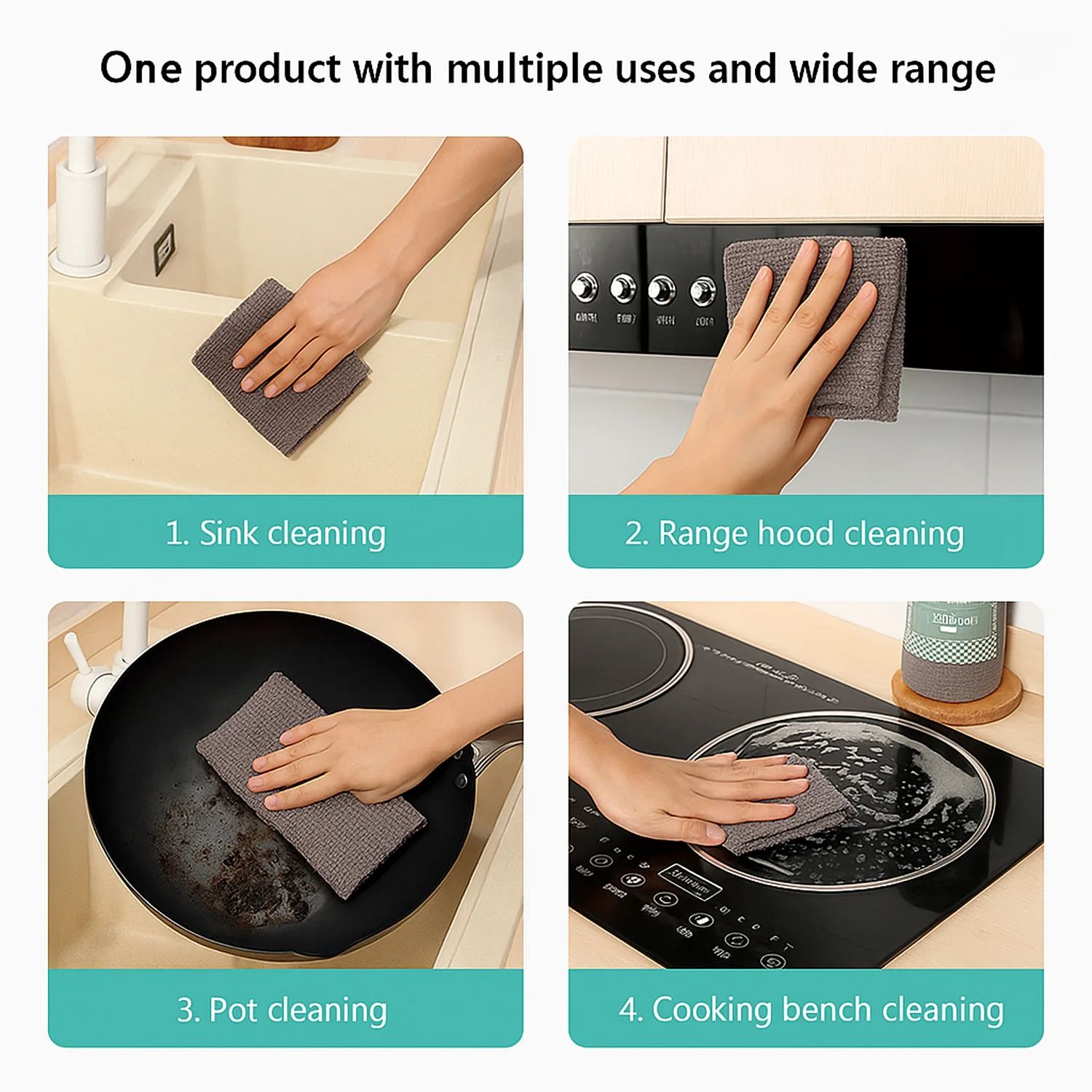 Disposable Kitchen Cleaning Cloth Roll – 25 Sheets (23x19 cm) - Image 8