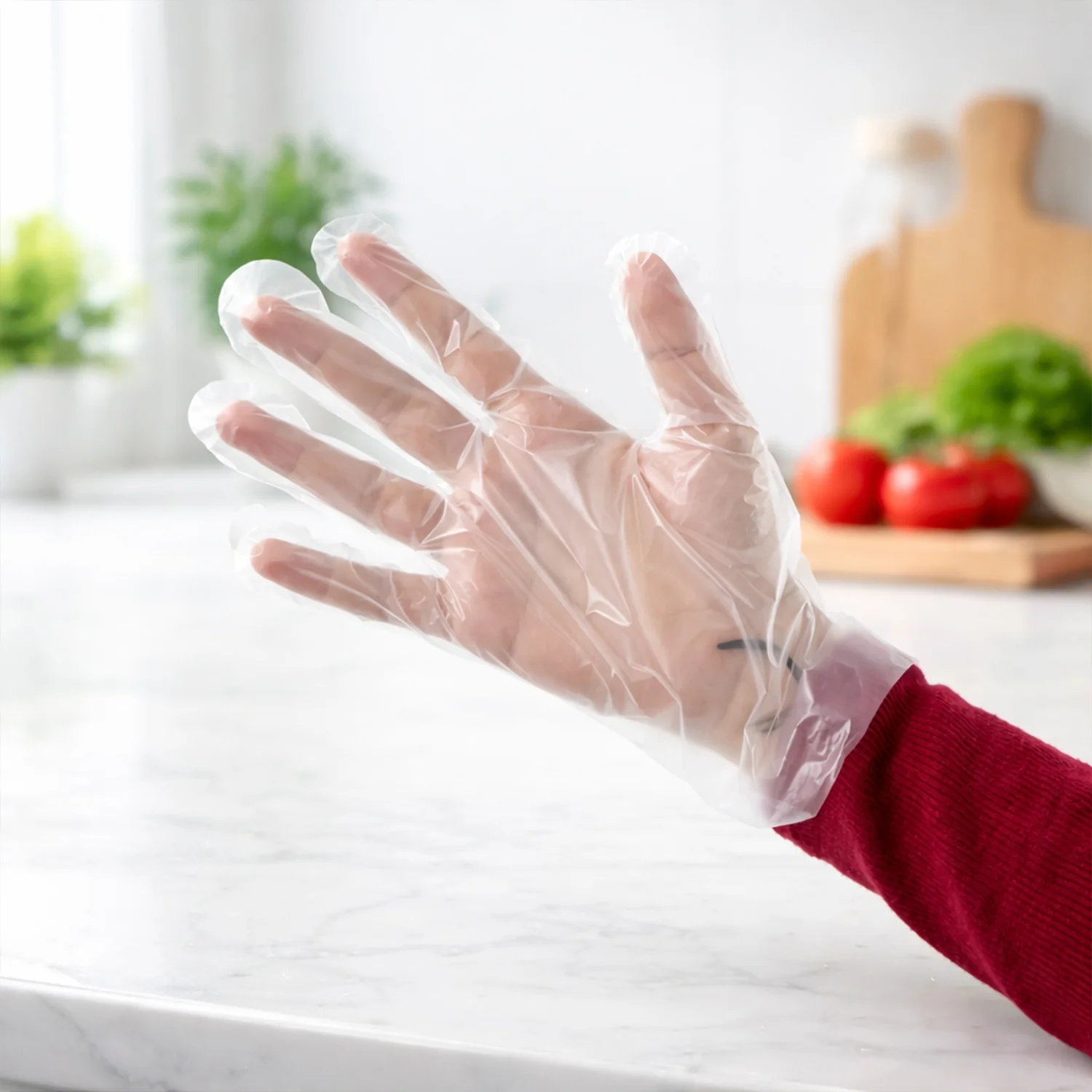 Disposable Plastic Hand Gloves Small Size 100 Pc - Image 8