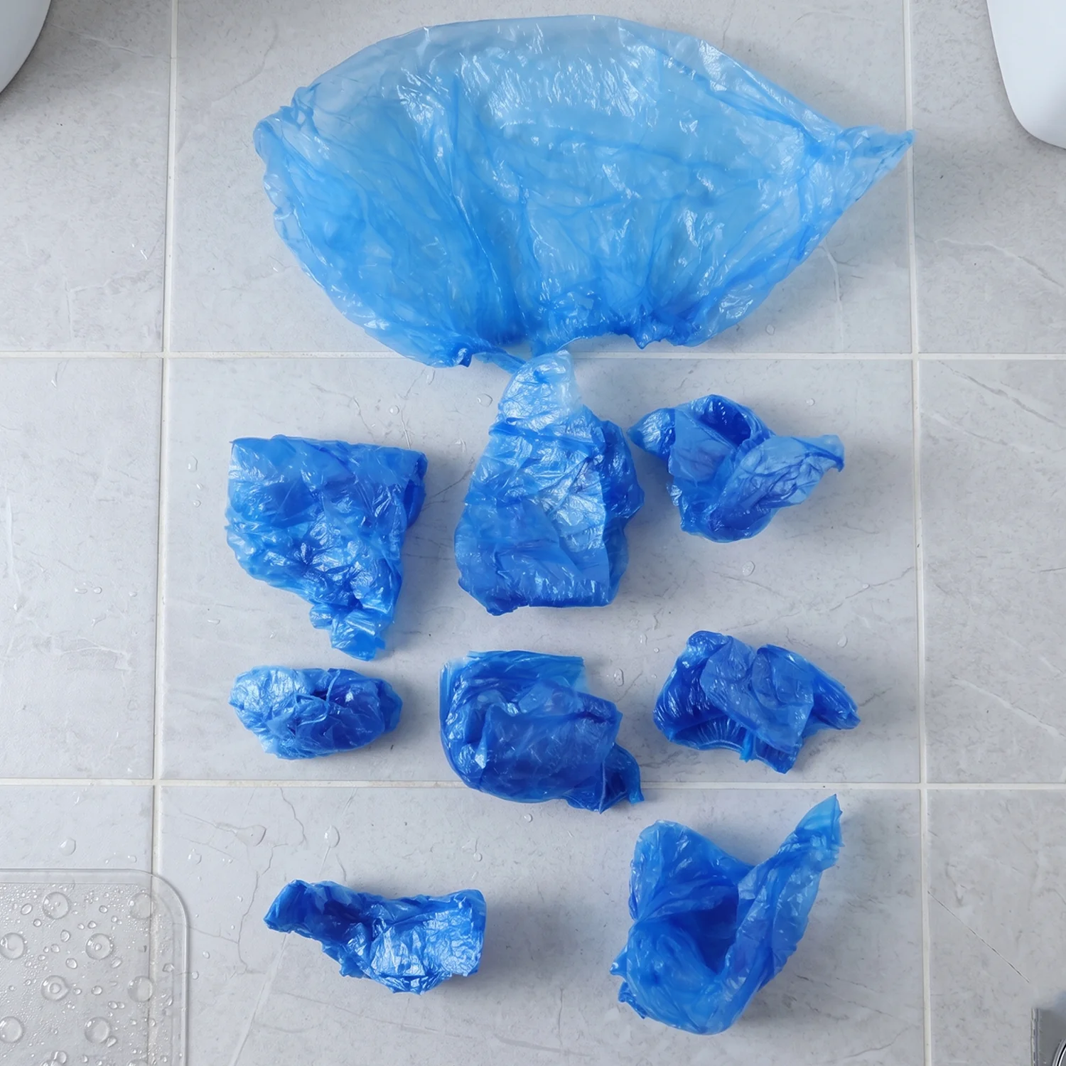 Disposable Plastic Shoe Cover Set with Elastic Fit (100 Pc Set) - Image 7