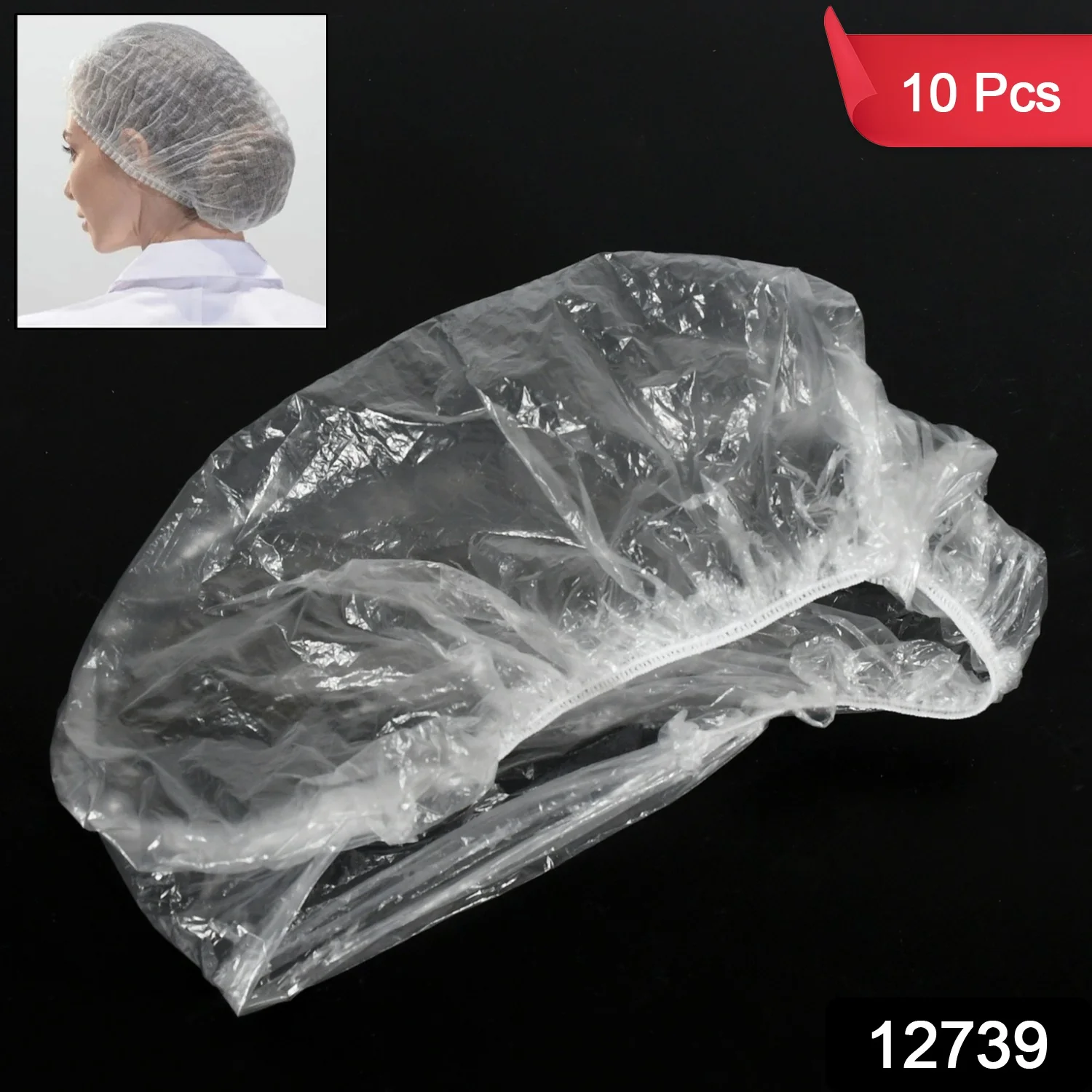 Disposable Shower Caps For Women (10 Pc Set), Hair accessories - Image 2