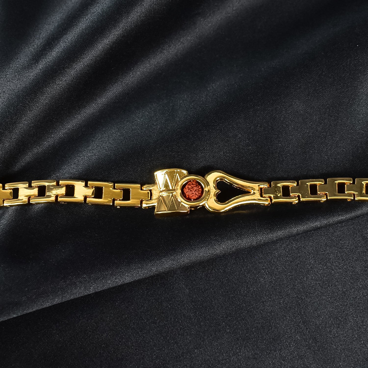 Divine Mahadev Damru, Rudraksha & Trishul  Bracelet - Image 3